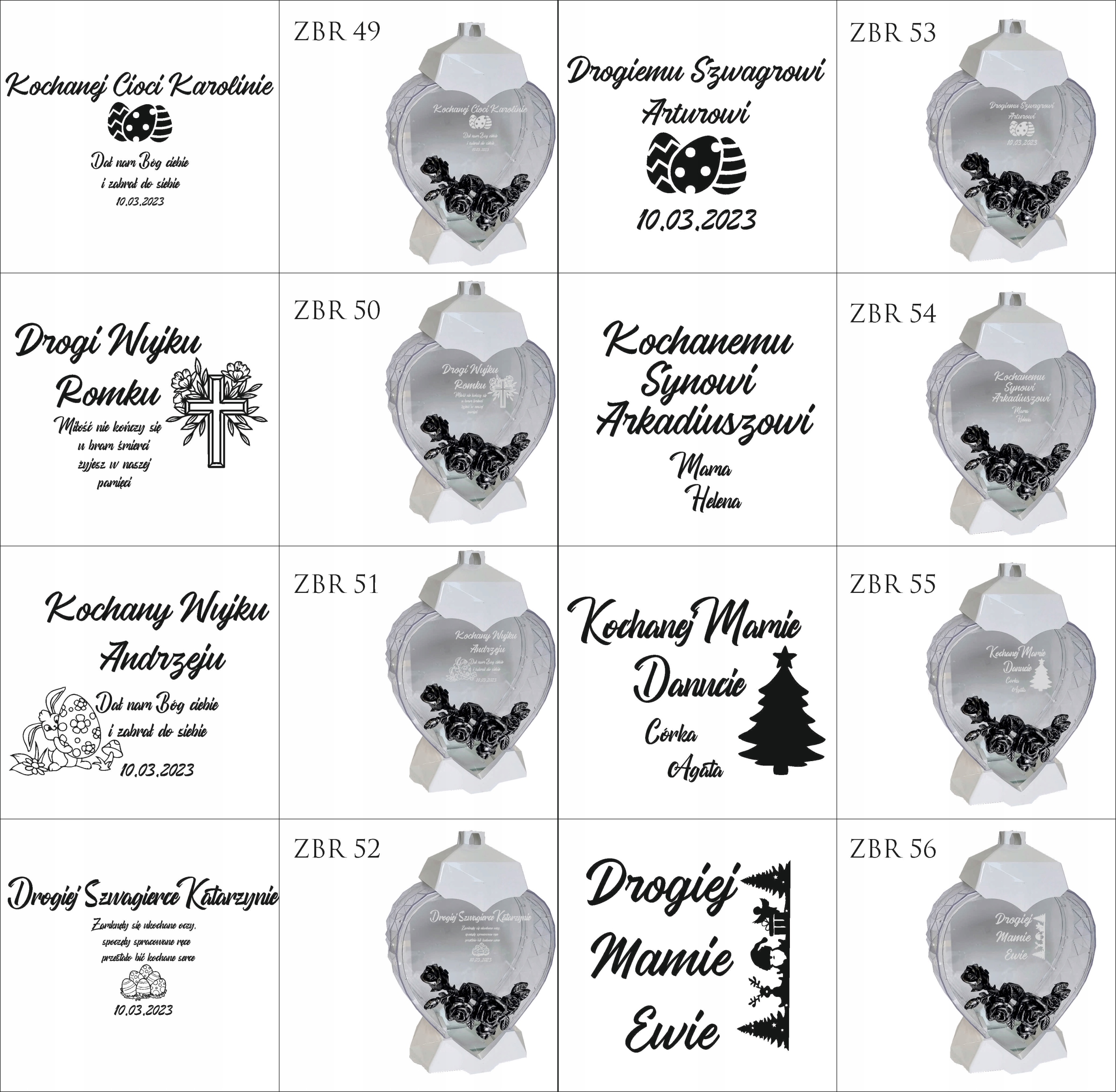 EKSKLUZYWNY ZNICZ SERCE biały personalizowany GRAWER DLA KUZYNKI