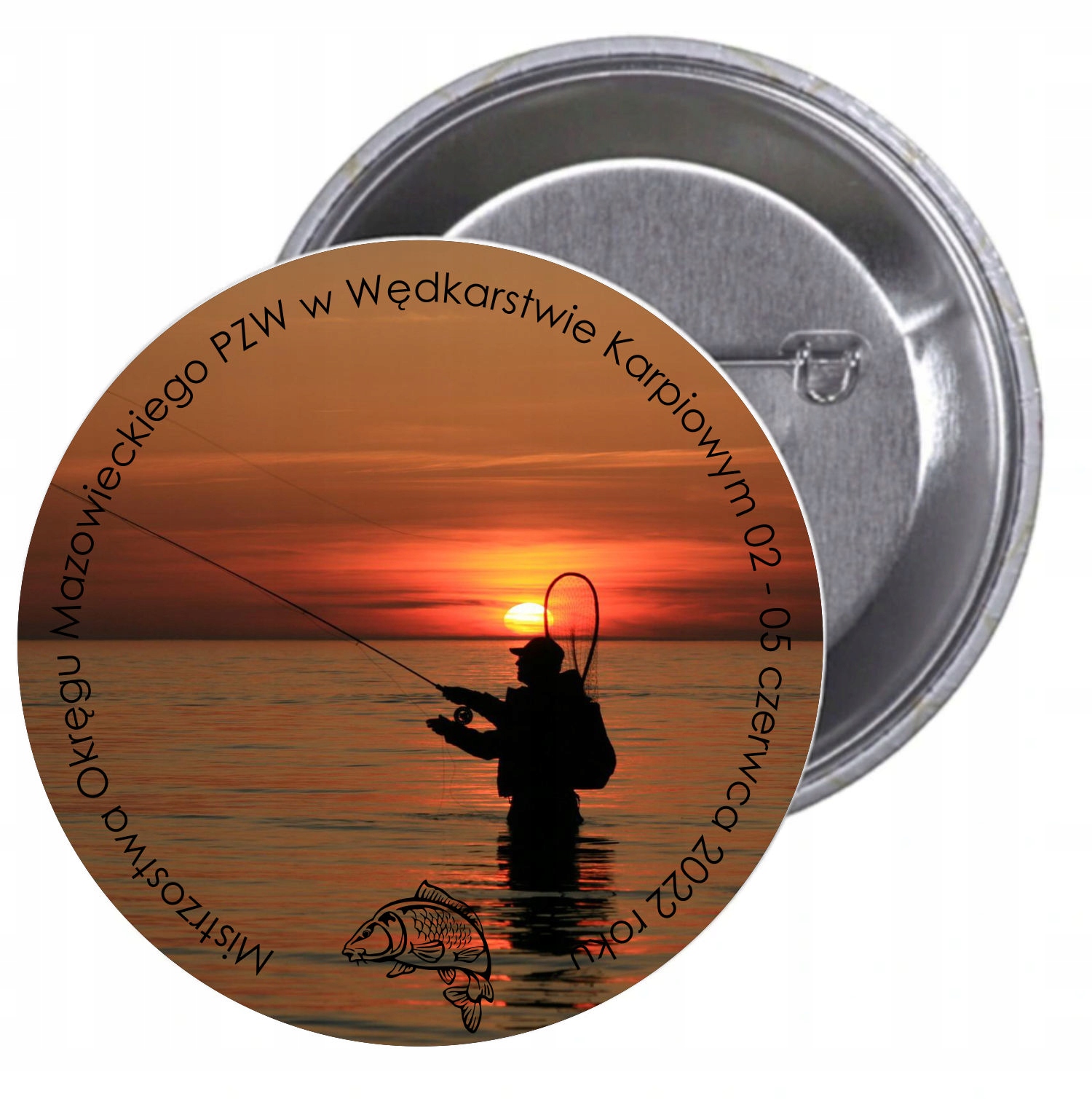 Przypinki buttony HIT TANIO ZAWODY RYBACKIE
