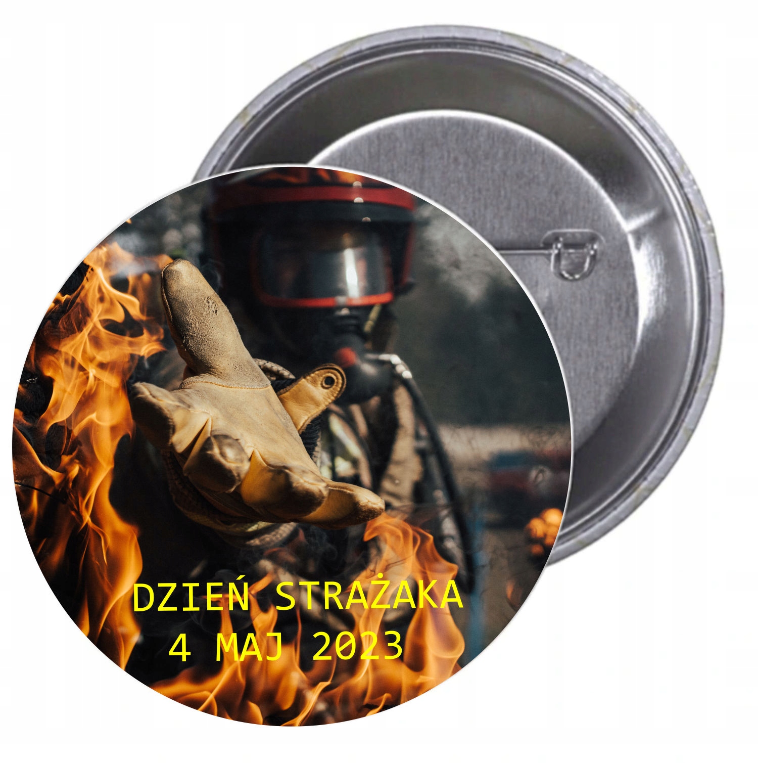Przypinki buttony DZIEŃ STRAŻAKA z grafiką