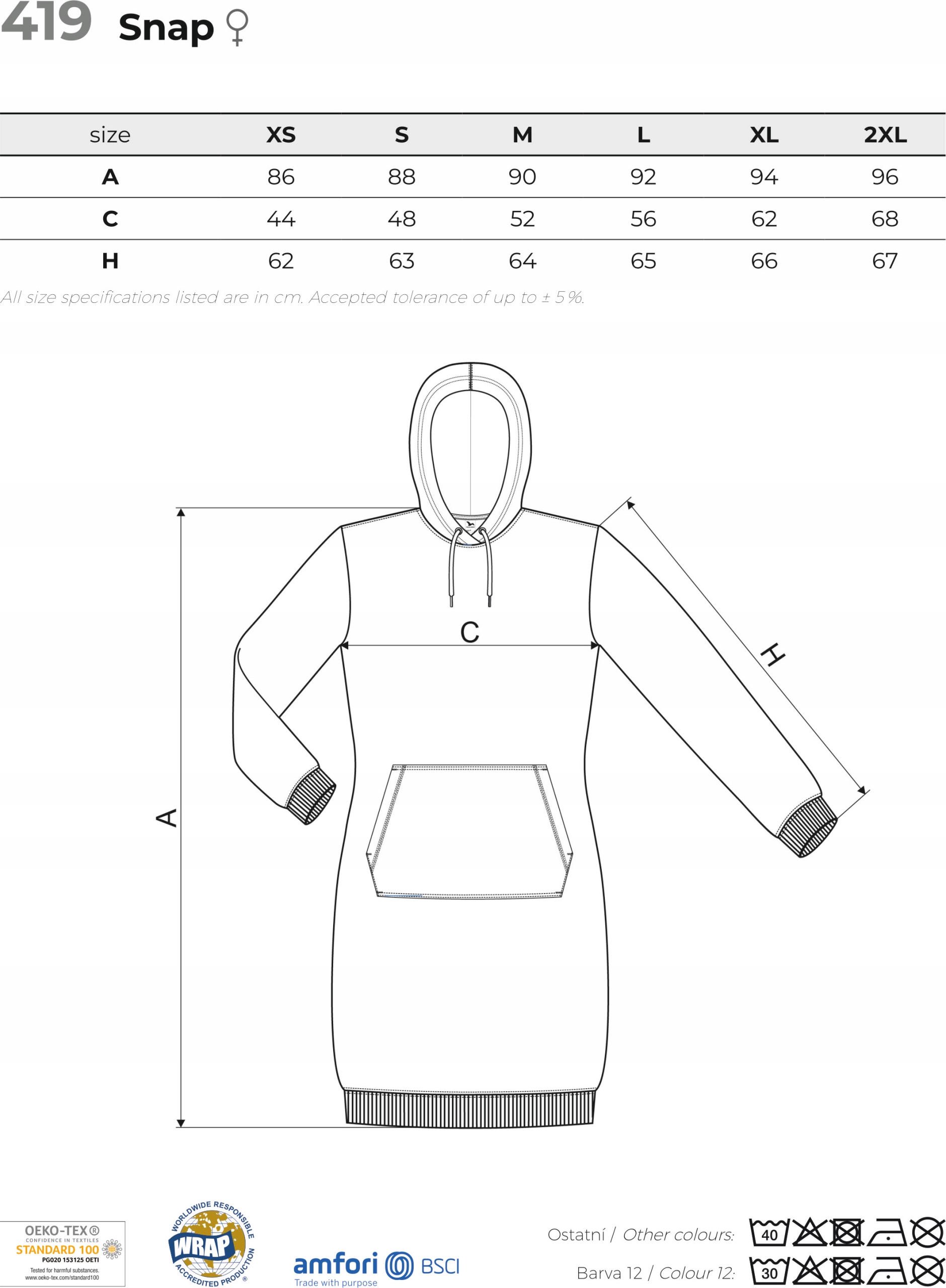 BLUZA/SUKIENKA DAMSKA Z WŁASNYM HAFTEM NADRUKIEM LOGO 5 SZT