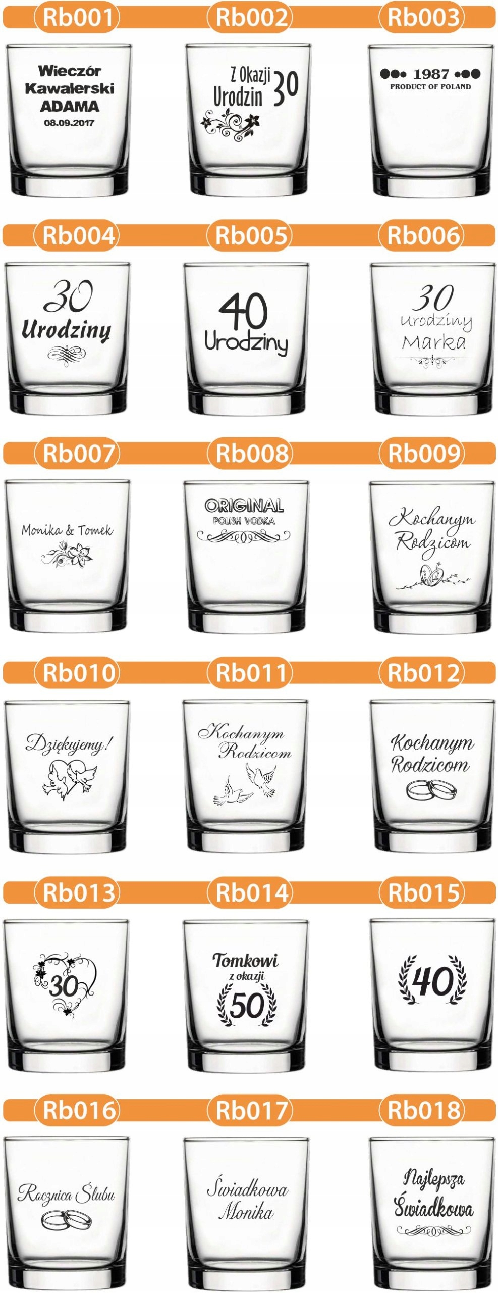 KARAFKA z grawerem + 6 szklanek PREZENT URODZINY