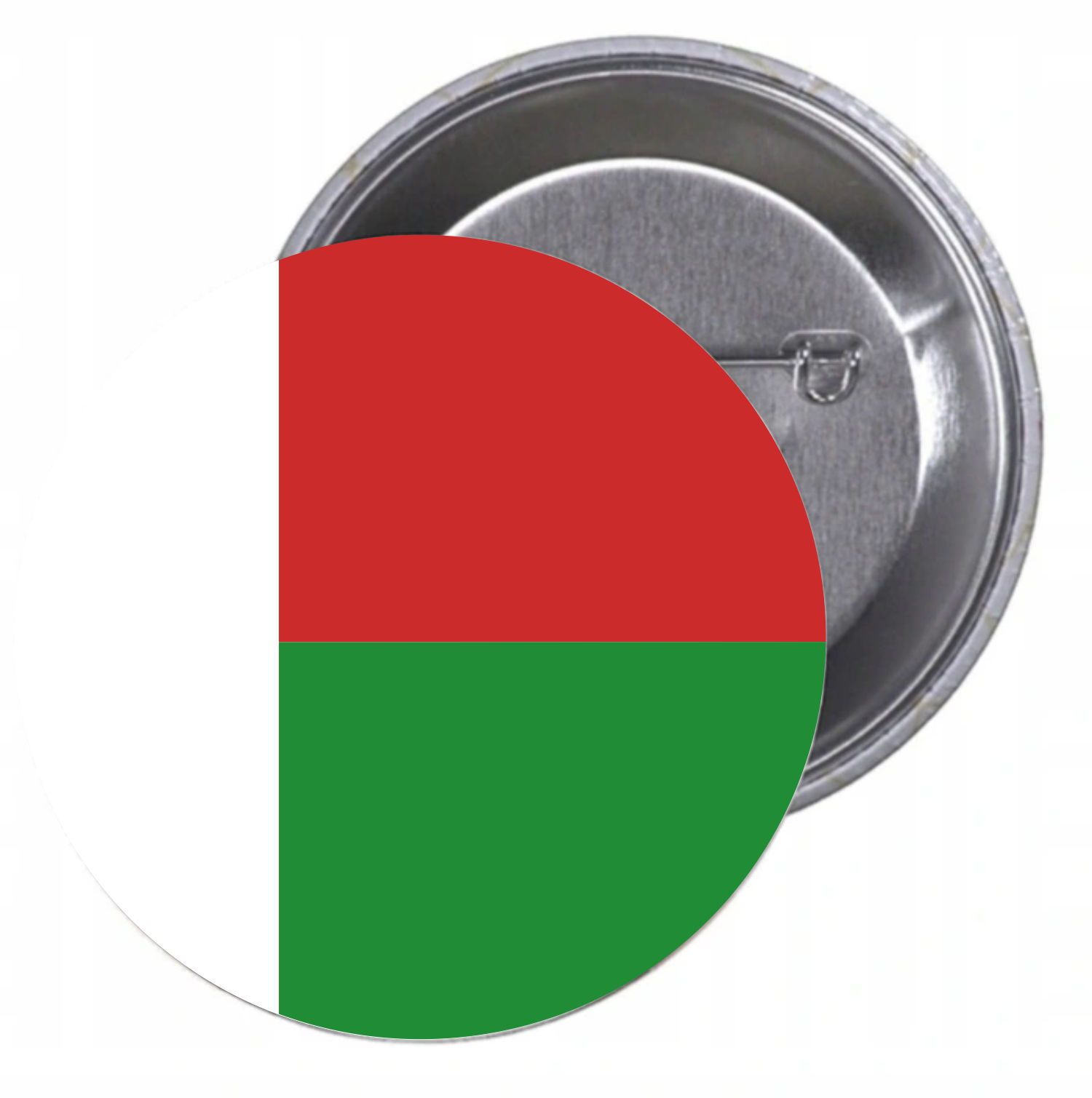 Przypinki buttony FLAGA MADAGASKAR z grafiką TANIO