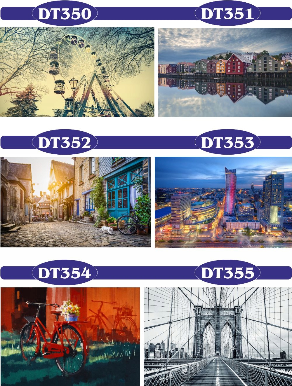 FOTOTAPETA 3D uliczka miasta mosty Paryż Eiffla