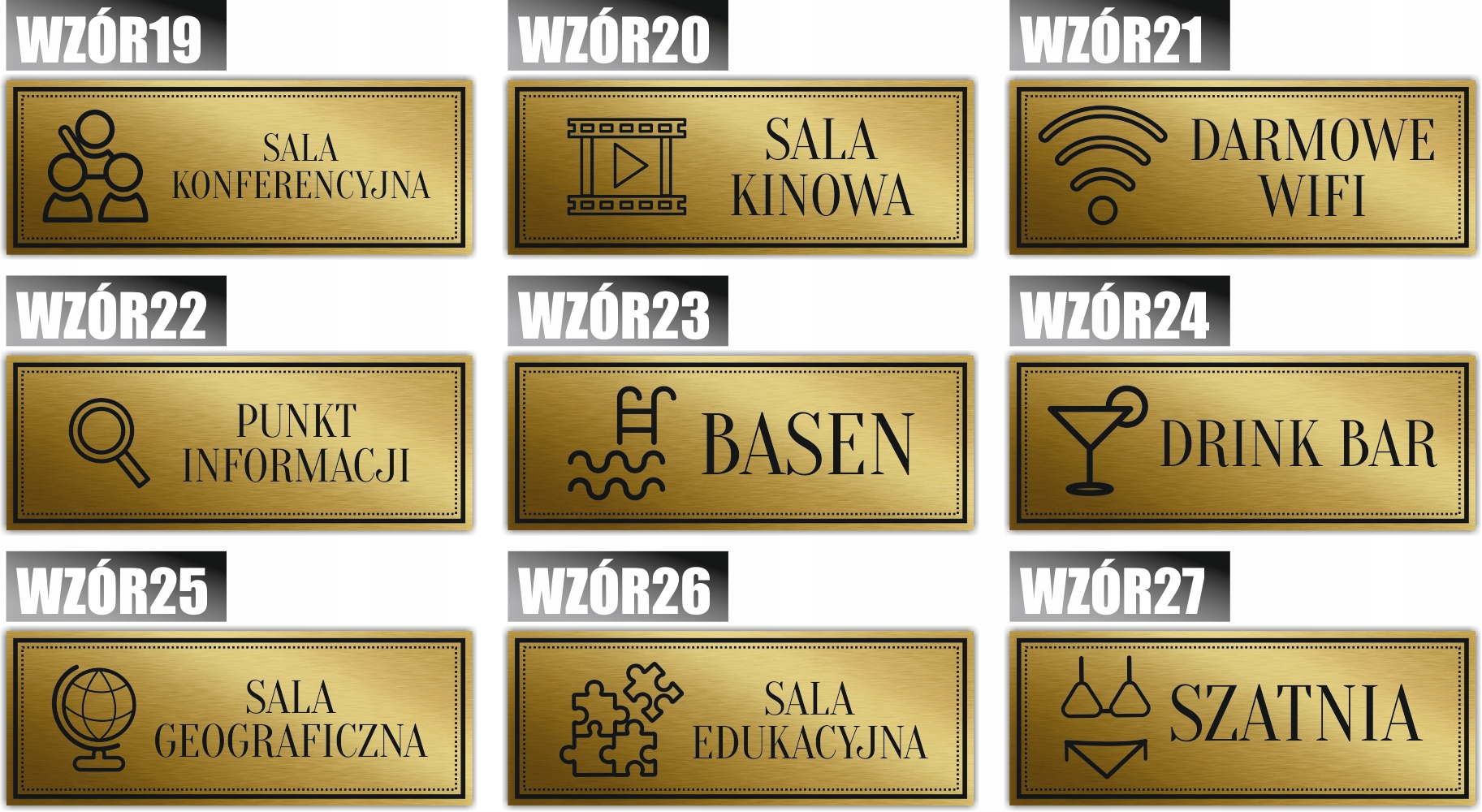 Tabliczka Złota Srebrna na drzwi PIELĘGNIARKA