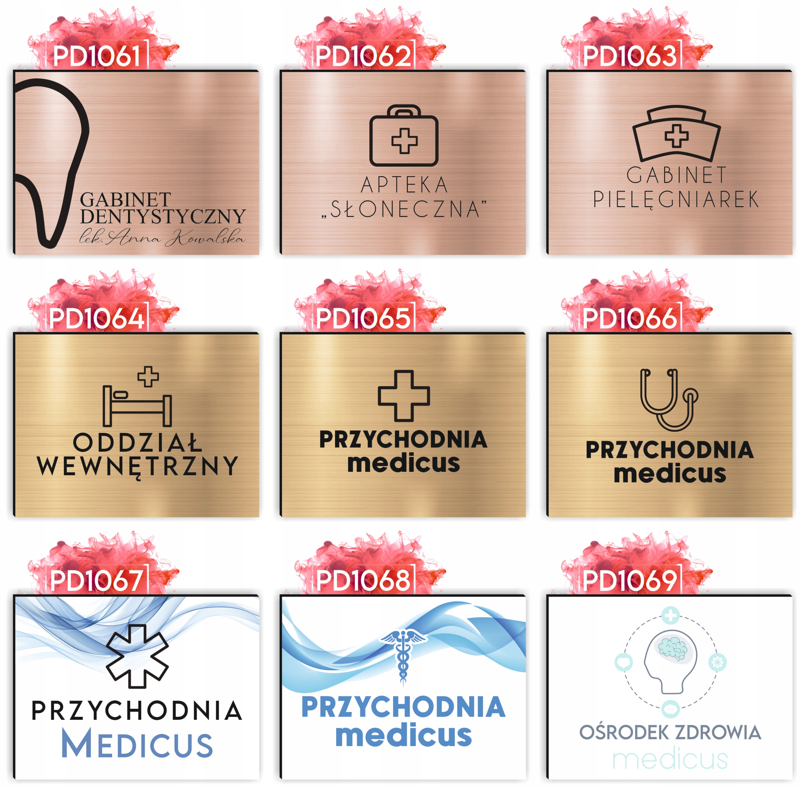 nadruk UV dibond TABLICZKA 30x20 CM lekarska LOGO RZECZNIK PRAW PACJENTA