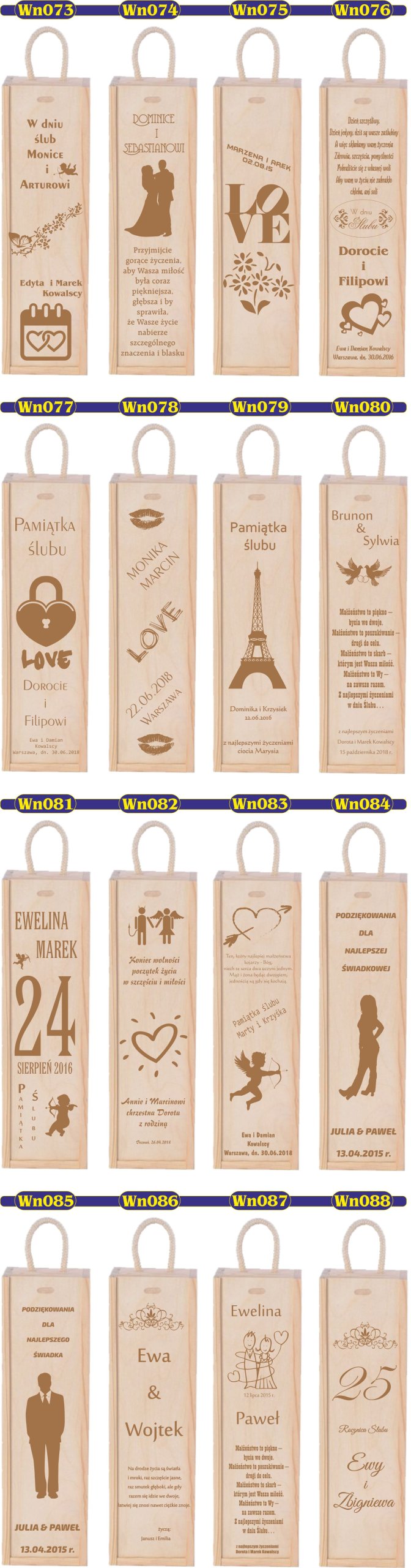 SKRZYNKA NA WINO prezent na urodziny 20 30 40 50