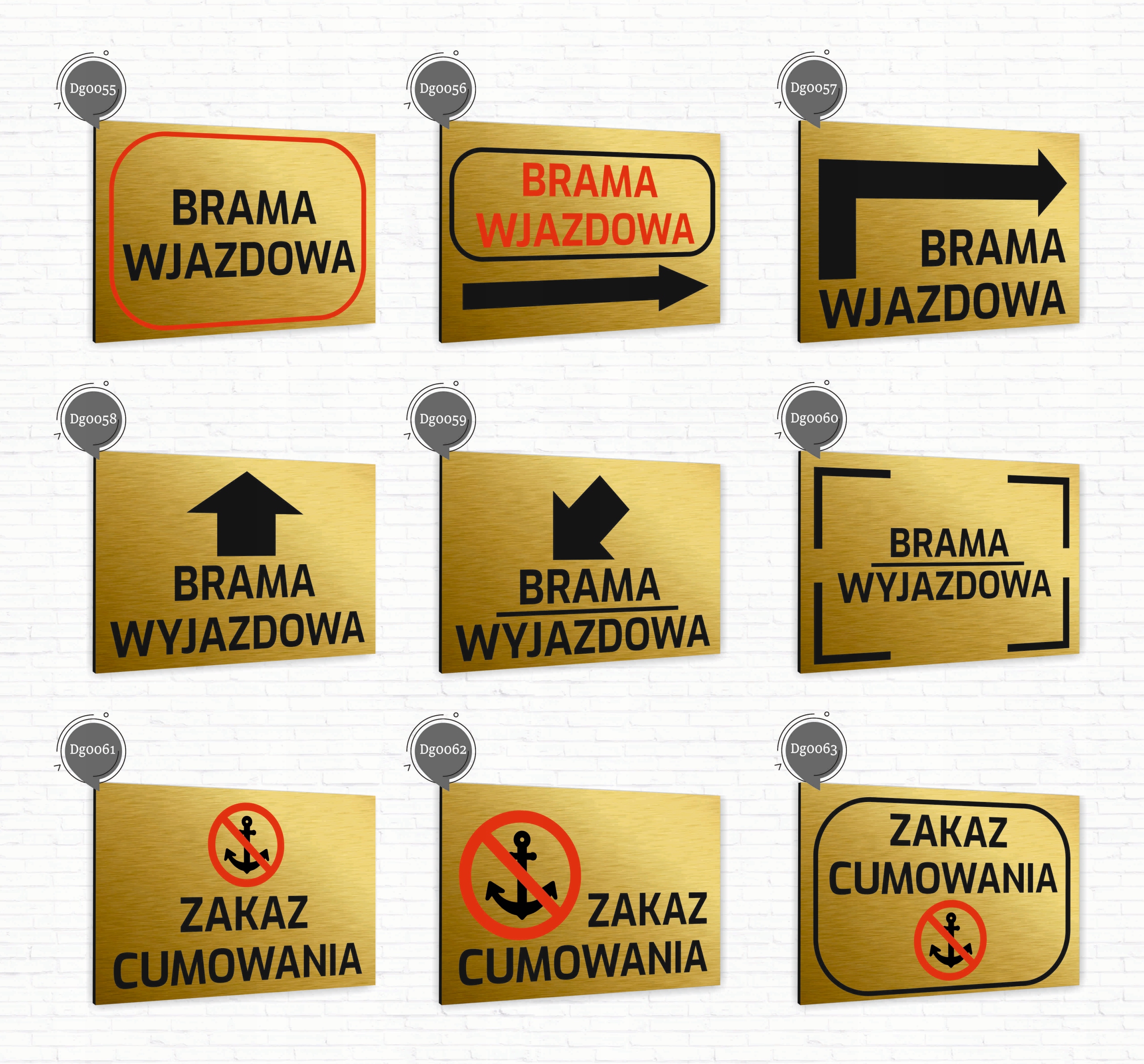 Tabliczka znak informacyjny 30x20 Złota MIJESCE PRYWATNE Nierdzewna