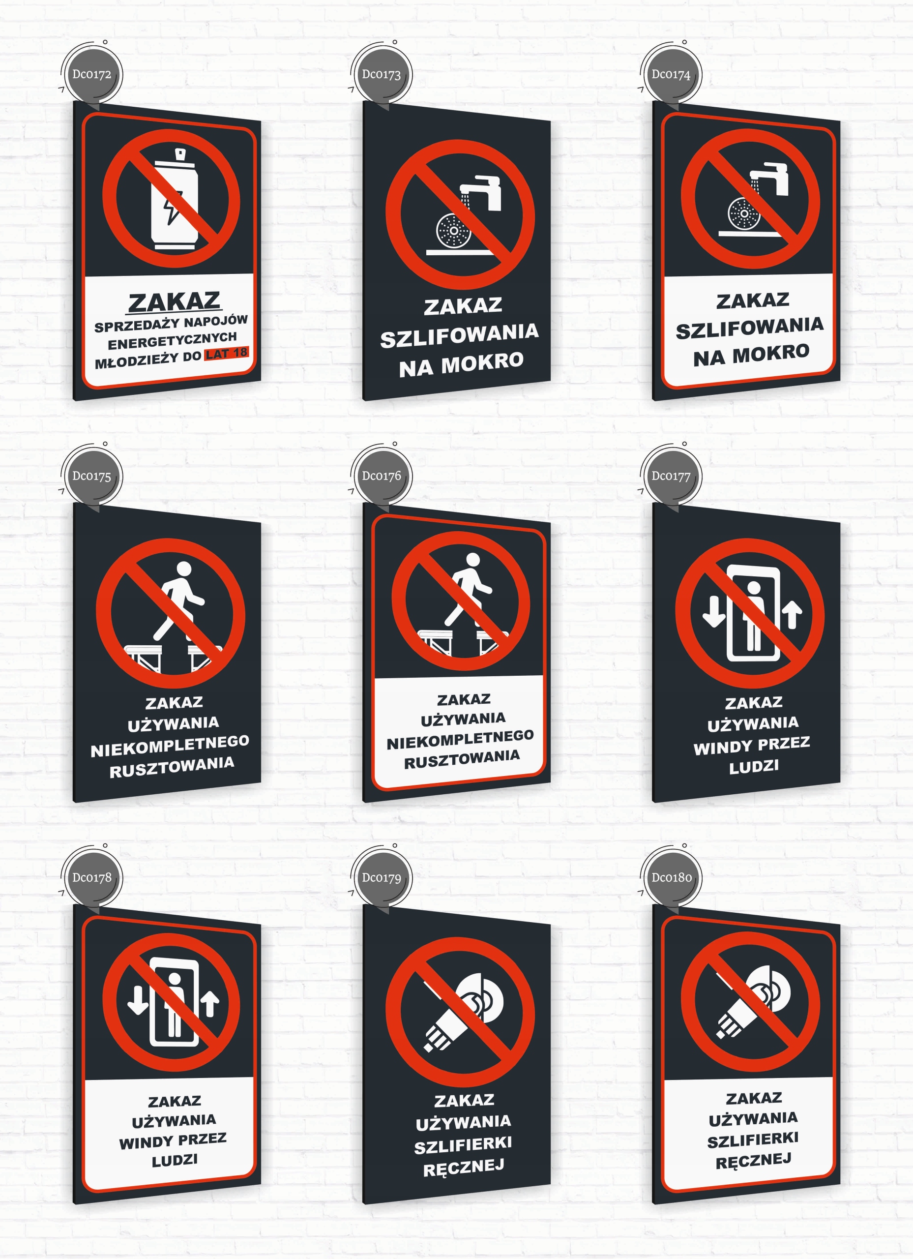 Tabliczka znak informacyjny 40x30 Antracyt ZAKAZ WSTĘPU DZIECIOM Dibond