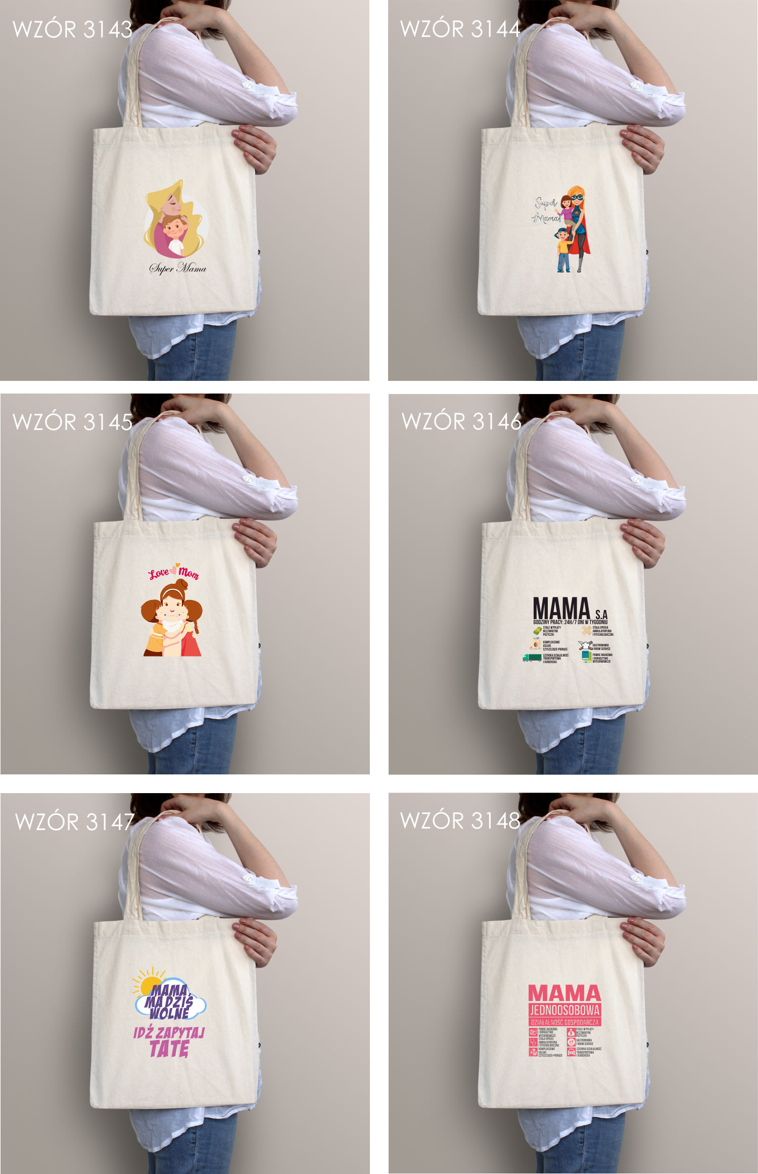 Eko Torba z nadrukiem PREZENT DZIEŃ MAMY MAMA S.A