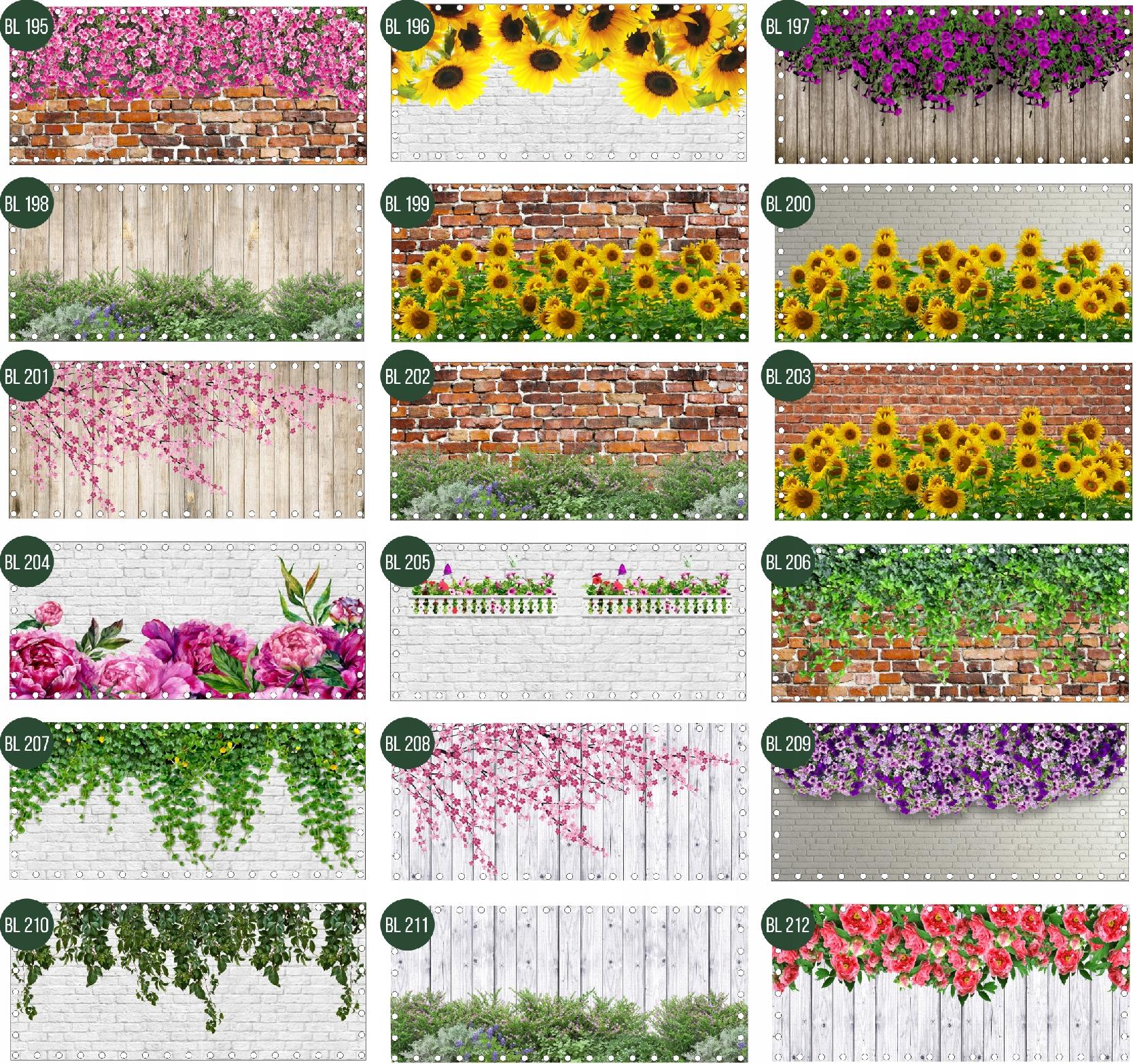 OSŁONA BALKONOWA na balkon siatkę kwiaty SURFINIE