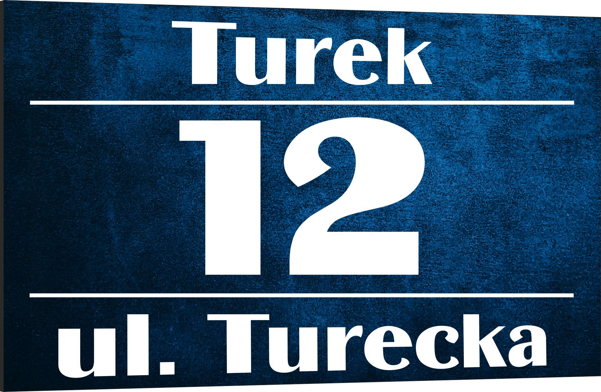 Tabliczka adresowa Numer domu Tablica adres posesji Metal ALUMINIUM 30x20cm