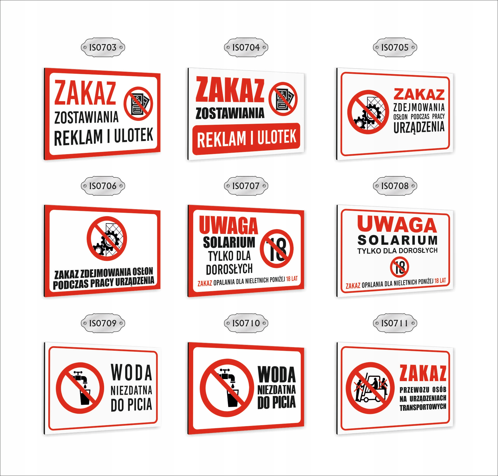 Tabliczka znak informacyjny DIBOND 40x30 ZAKAZ PALENIA nadruk UV