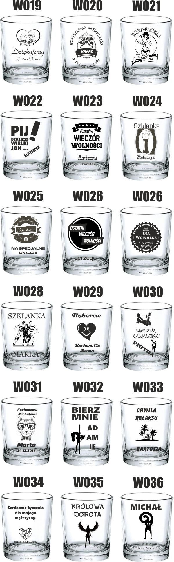 Szklanka WHISKY prezent na święta mikołajki grawer