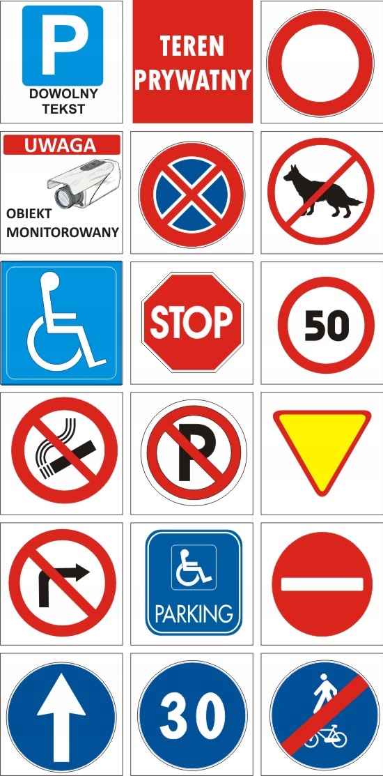 ZNAK DROGOWY 60cm ogranicznie prędkości 50 km/h