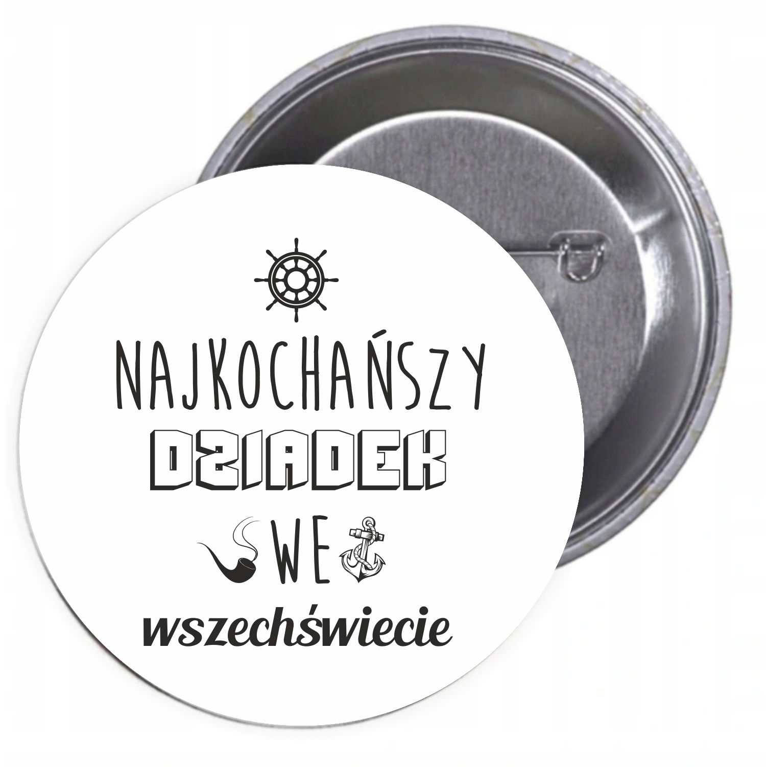 Przypinki buttony NAJKOCHAŃSZY DZIADEK