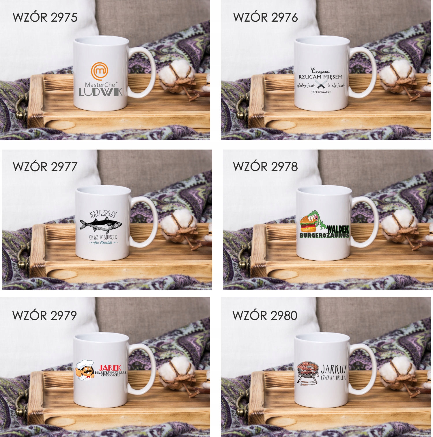 Kubek z imieniem napis PREZENT NAJLEPSZY KUCHARZ