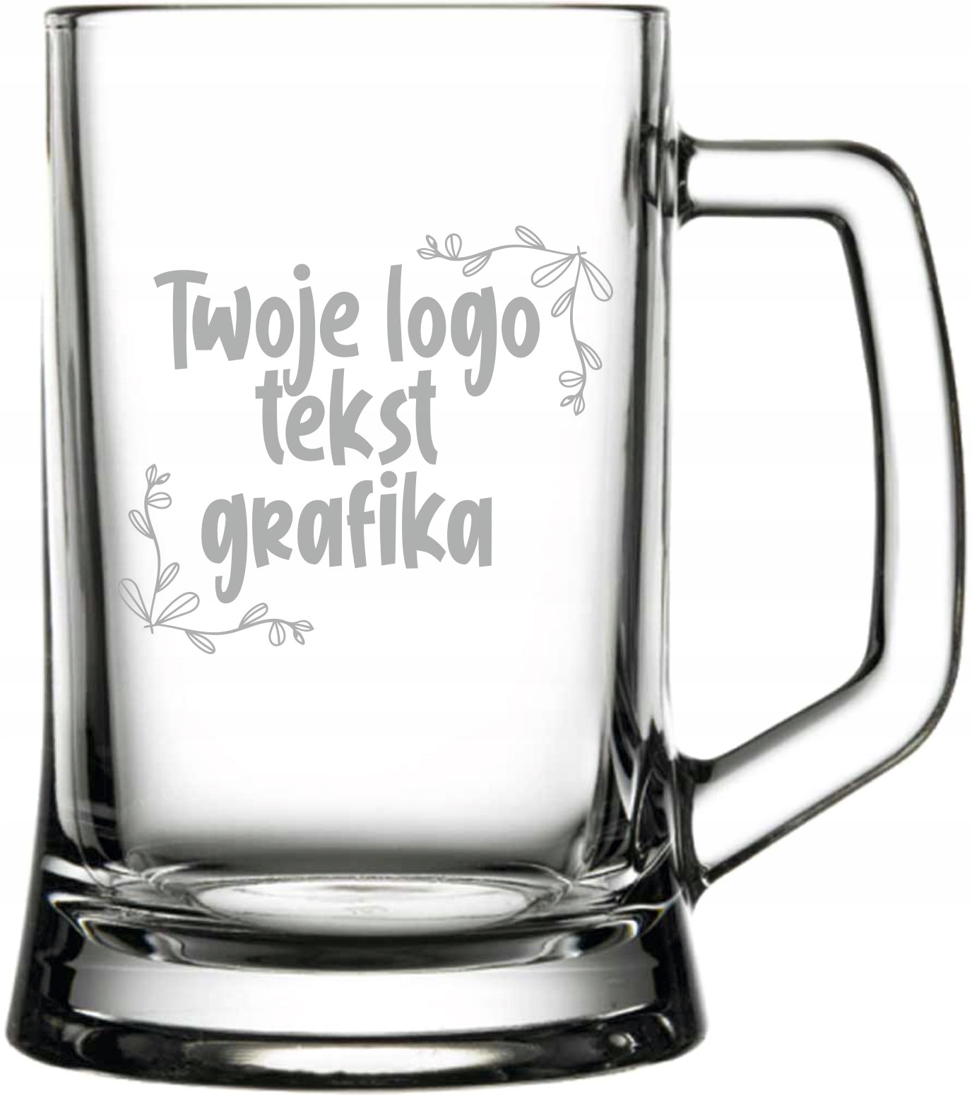 Kufel grawerowany reklama firmy ELEGANCKI komplet