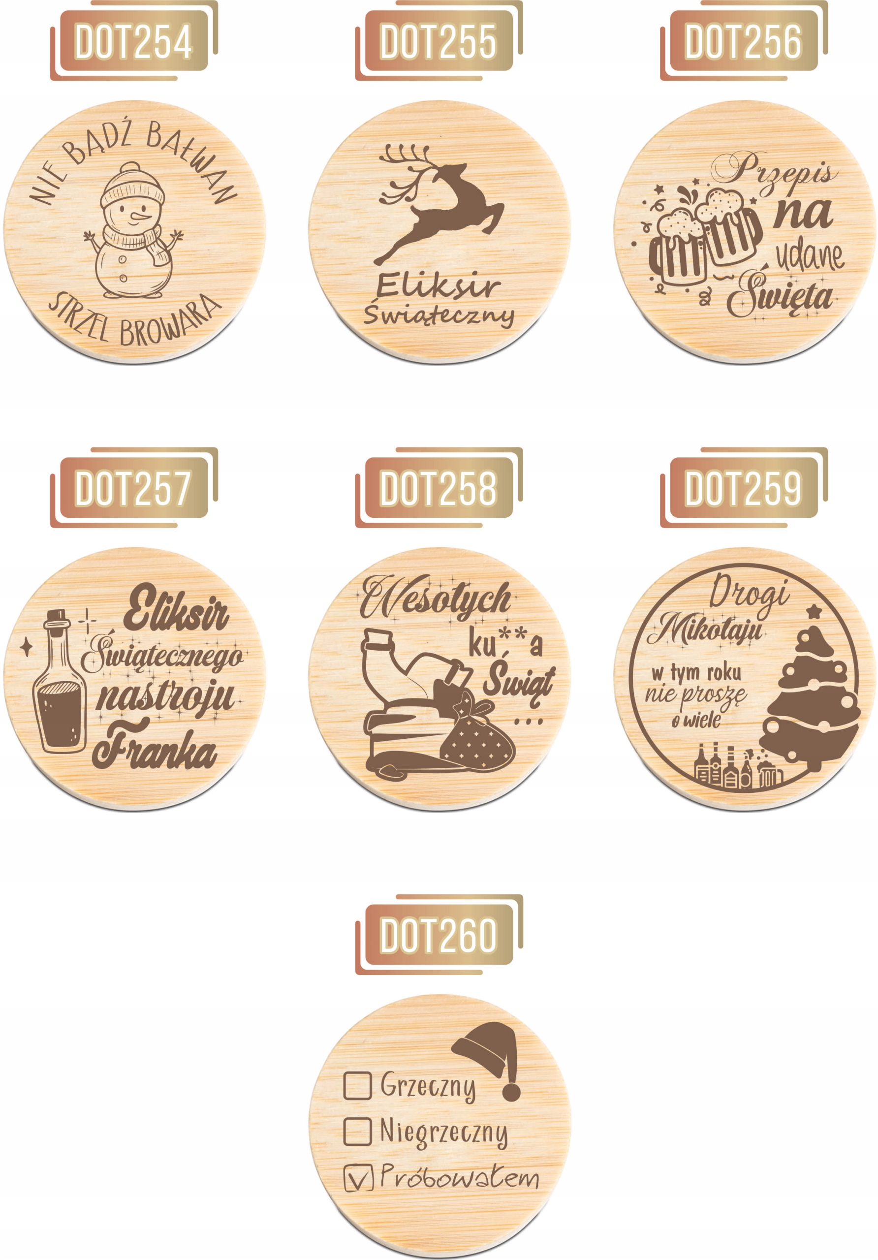 OTWIERACZ do piwa DREWNIANY personalizacja z grawerem nie przeszkadzac