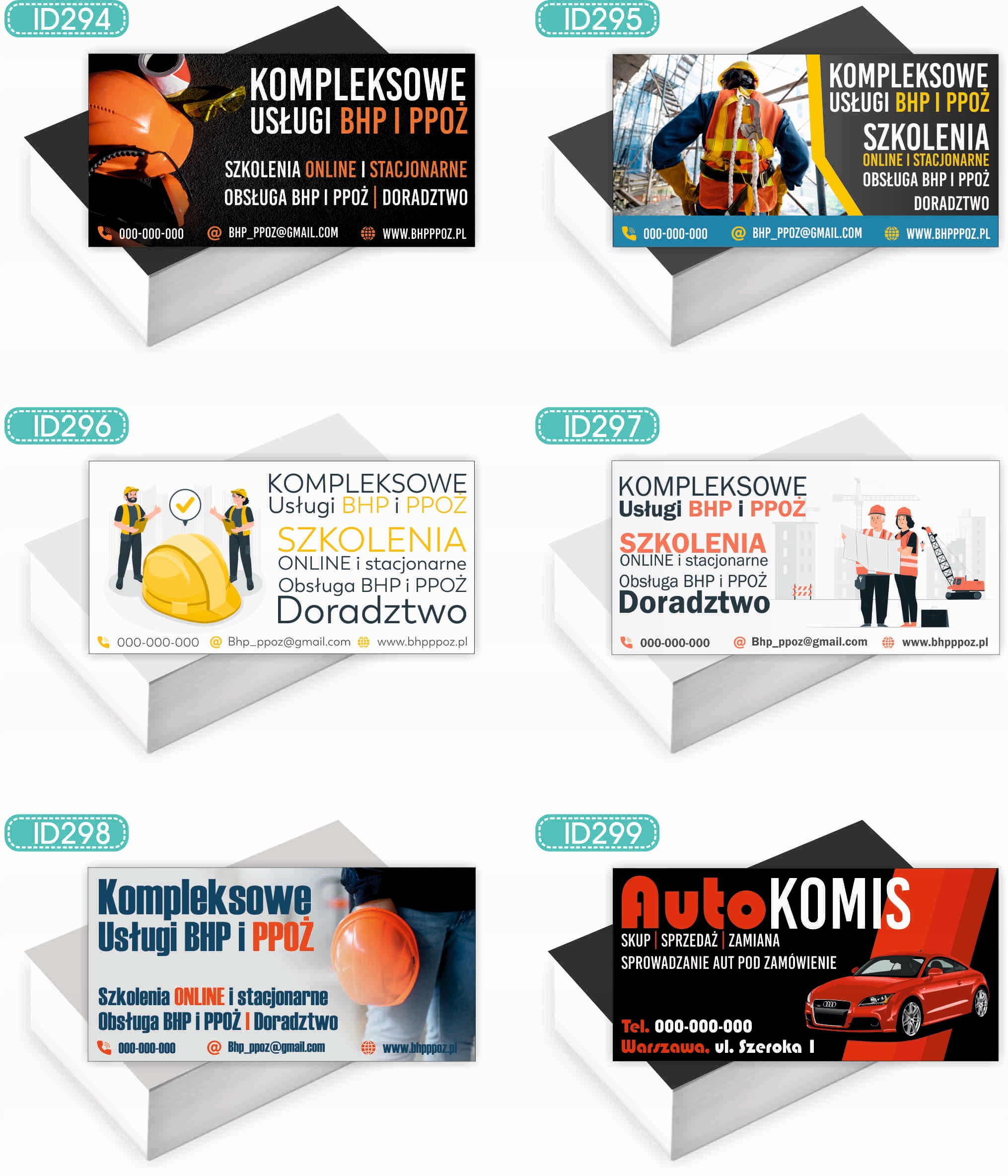 Wizytówki firmowe Foliowane 1000szt dużo różnych wzorów PRALNIA