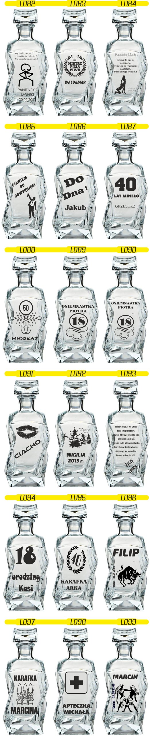 KARAFKA z grawerem prezent dla DZIADKA dedykacja