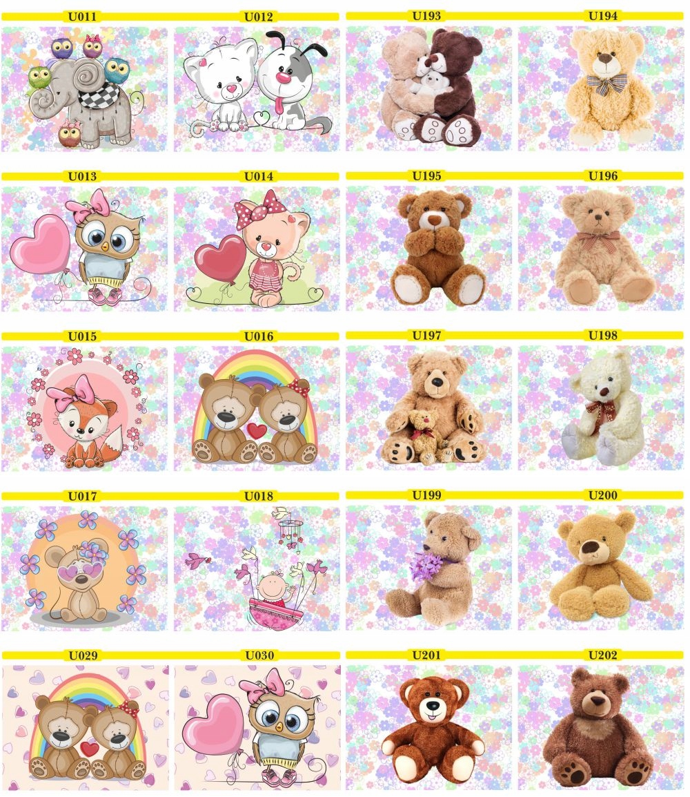 FOTOTAPETA MISIE pluszaki pastele kolorowe DZIECI