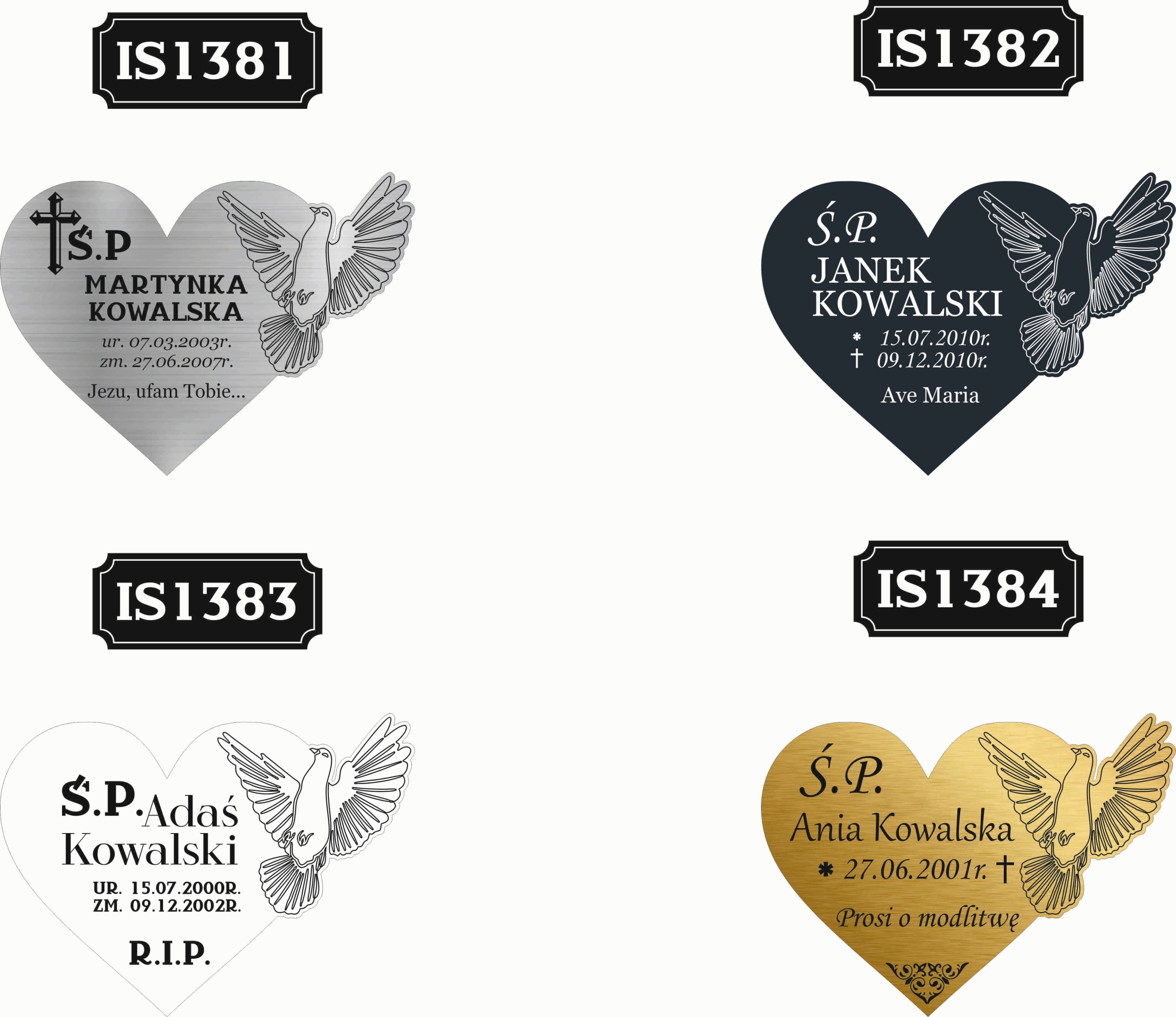 GRAWEROWANA Tabliczka nagrobna nagrobkowa pamiątkowa 20 cm dla dziecka