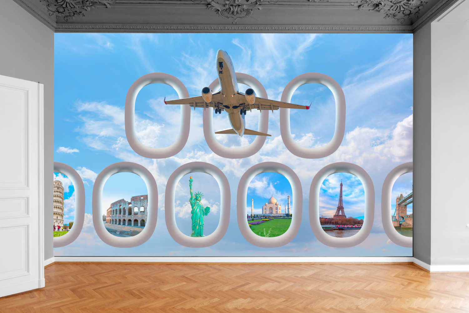 Fototapeta Koloseum Wieża Eiffla Łuk Triumfalny