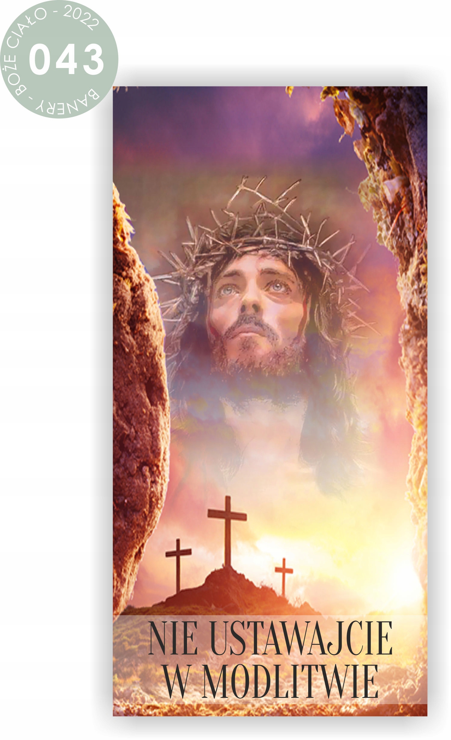 BOŻE CIAŁO Baner Plandeka 200x100 cm dekoracja