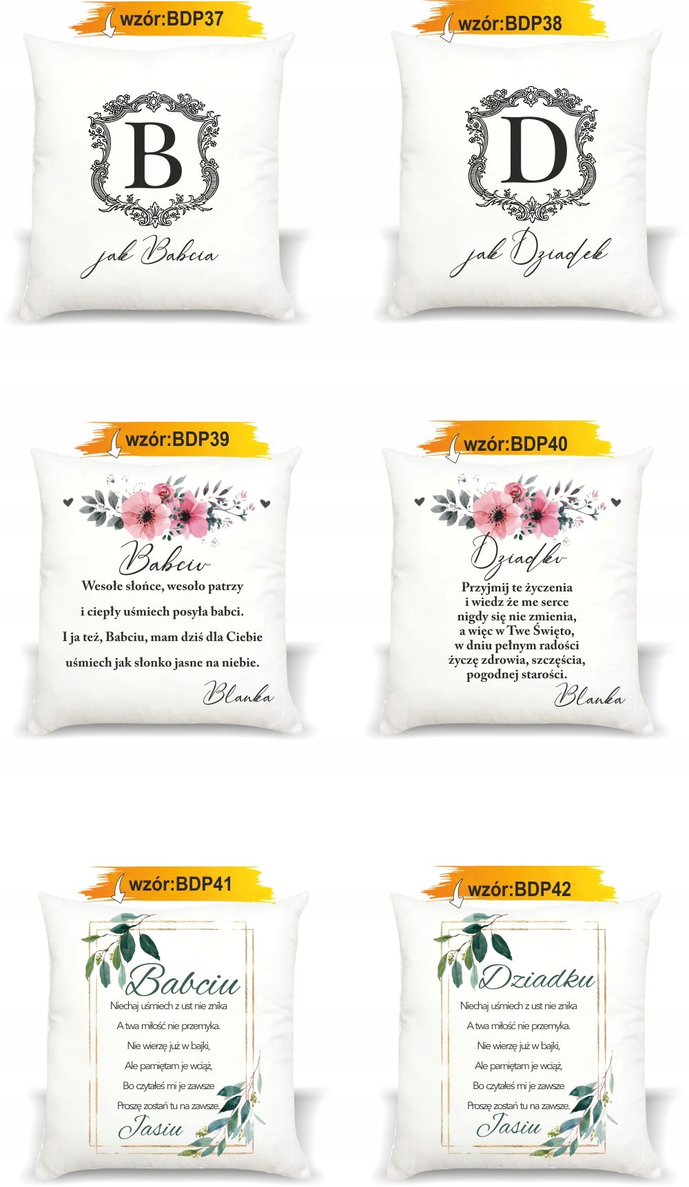 foto PODUSZKA PREZENT na święta dla Babci Dziadka