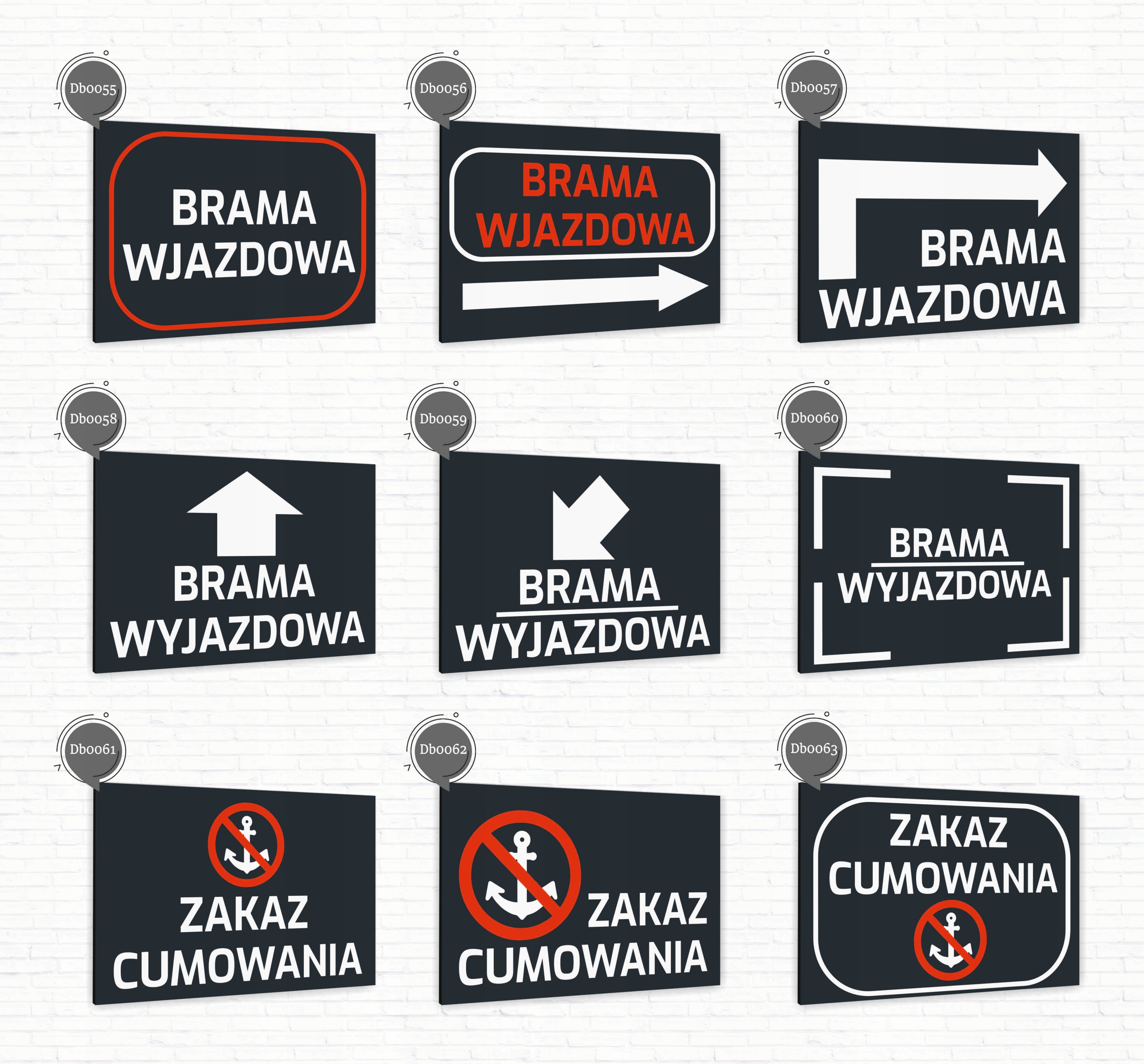 Tabliczka znak informacyjny 40x30 Antracyt ZAKAZ WPROWADZANIA PSÓW Dibond