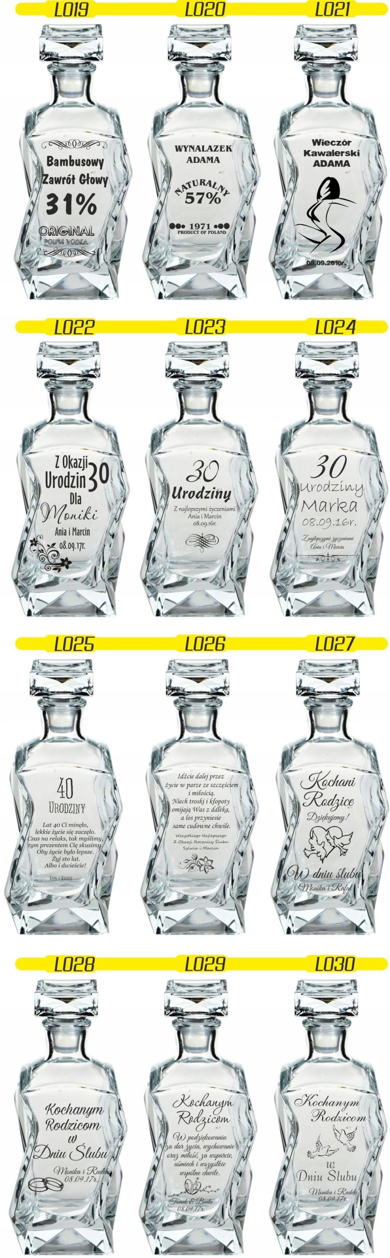 Karafka GRAWER prezent WALENTYNKI dla męża TANIO