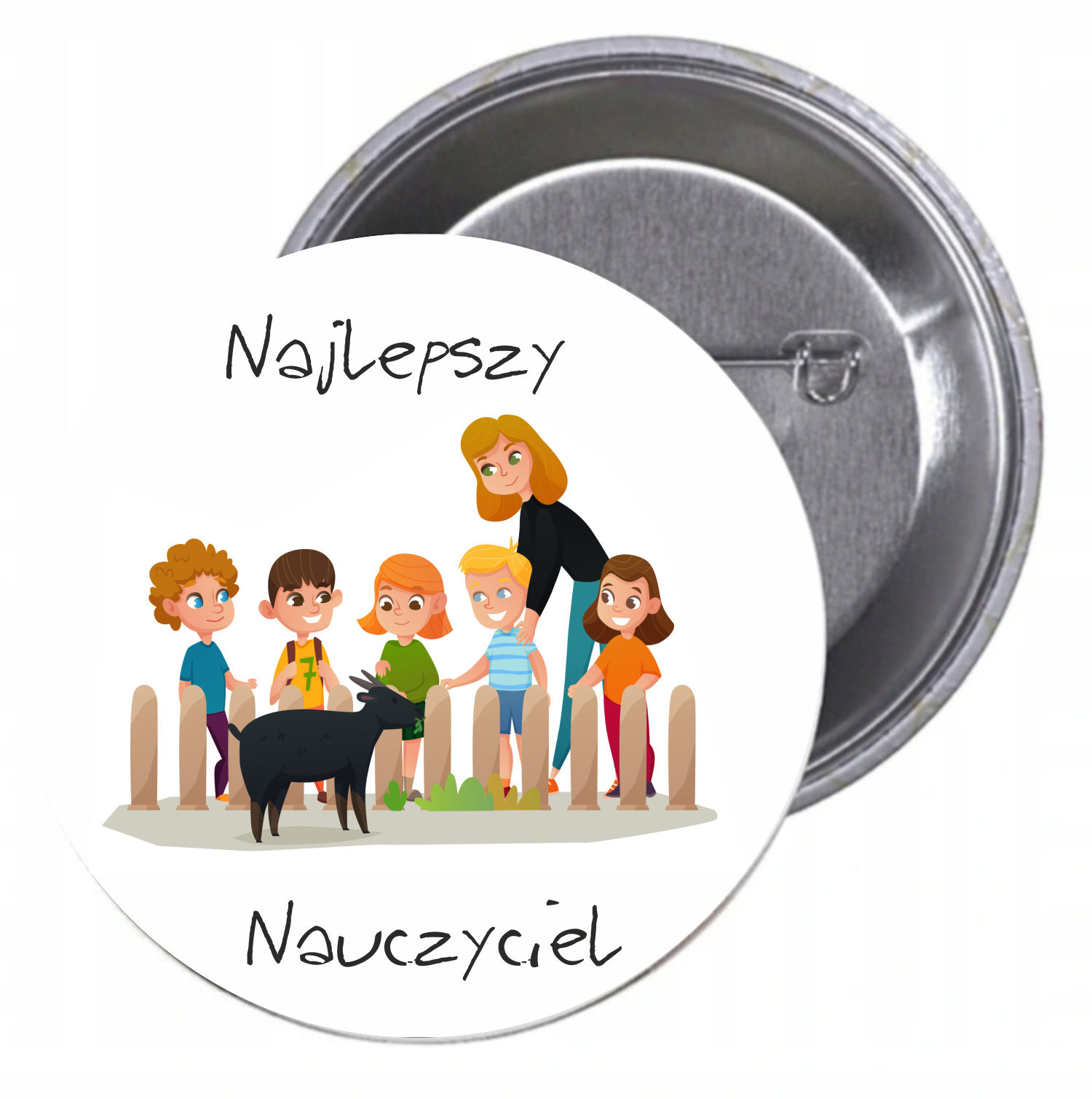 Przypinki buttony SUPER NAUCZYCIEL SUPER JAKOŚĆ