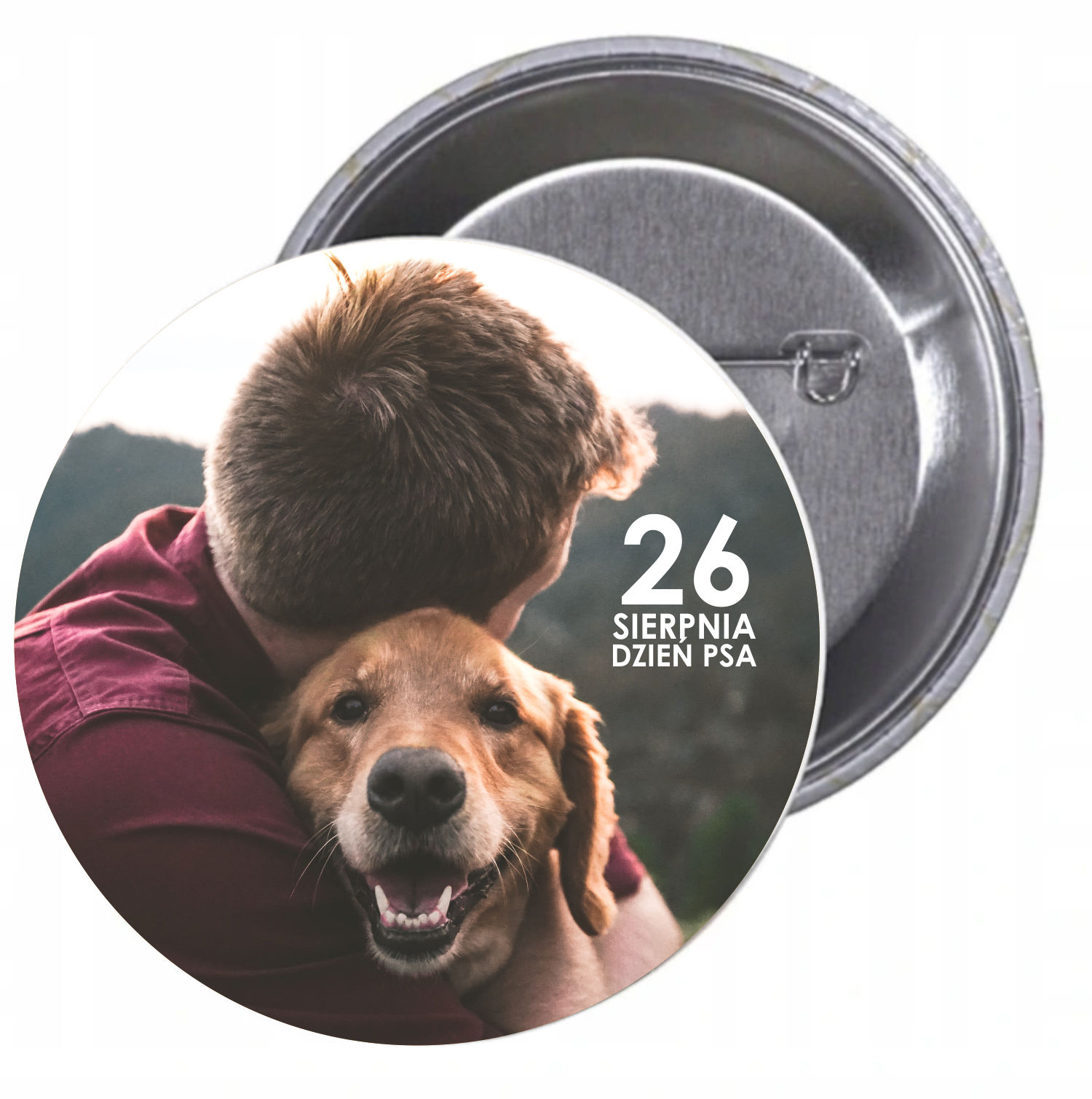 Przypinki buttony DZIEŃ PSA z grafiką HIT
