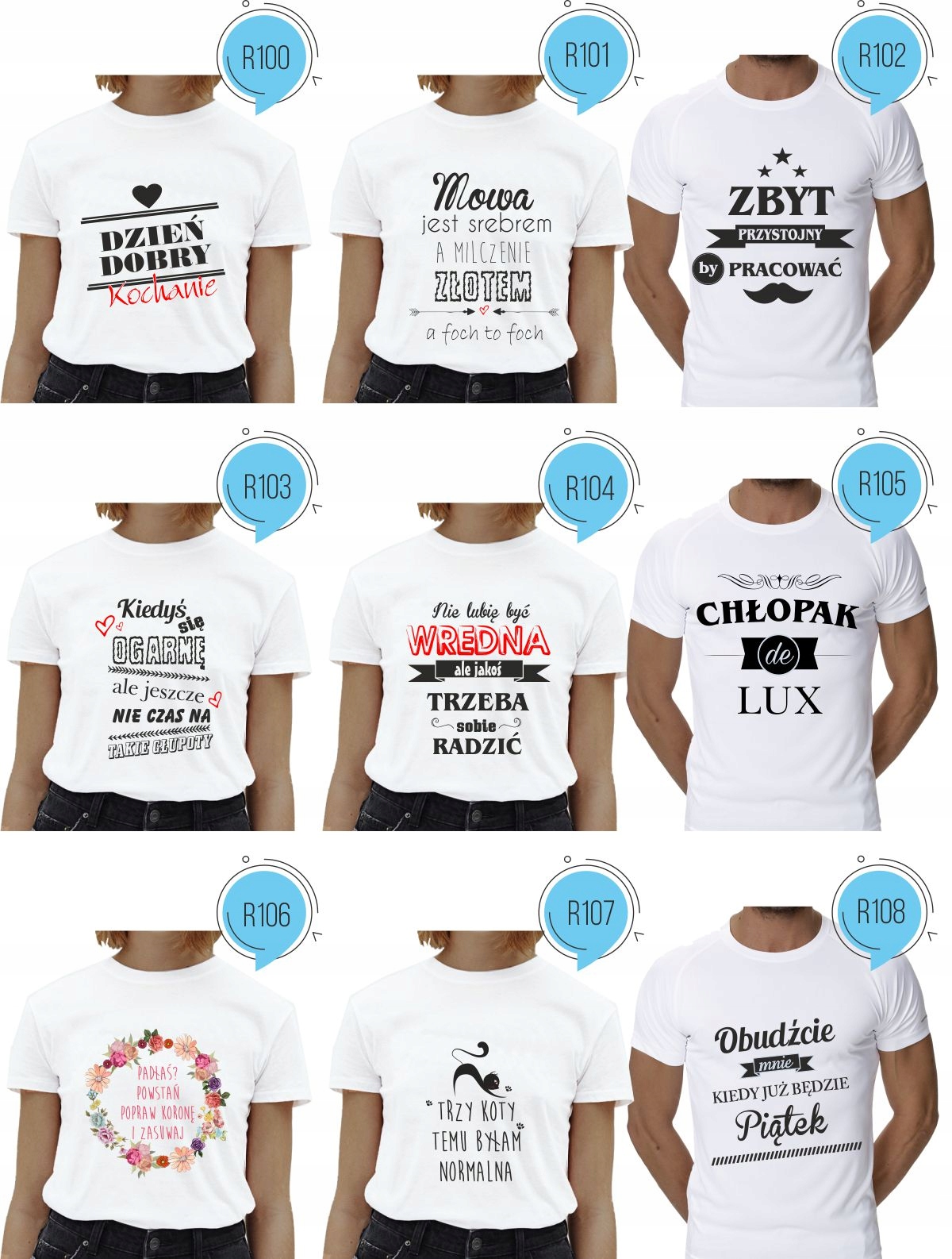 Koszulka z napisem BEZ TEJ KOSZULKI hit