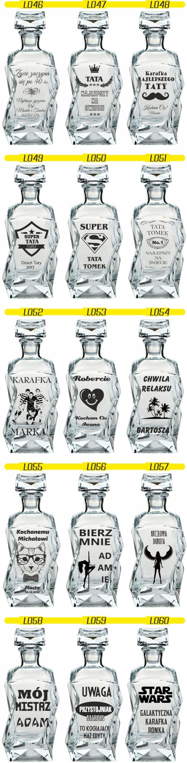 KARAFKA PREZENT dla taty dzień ojca grawer