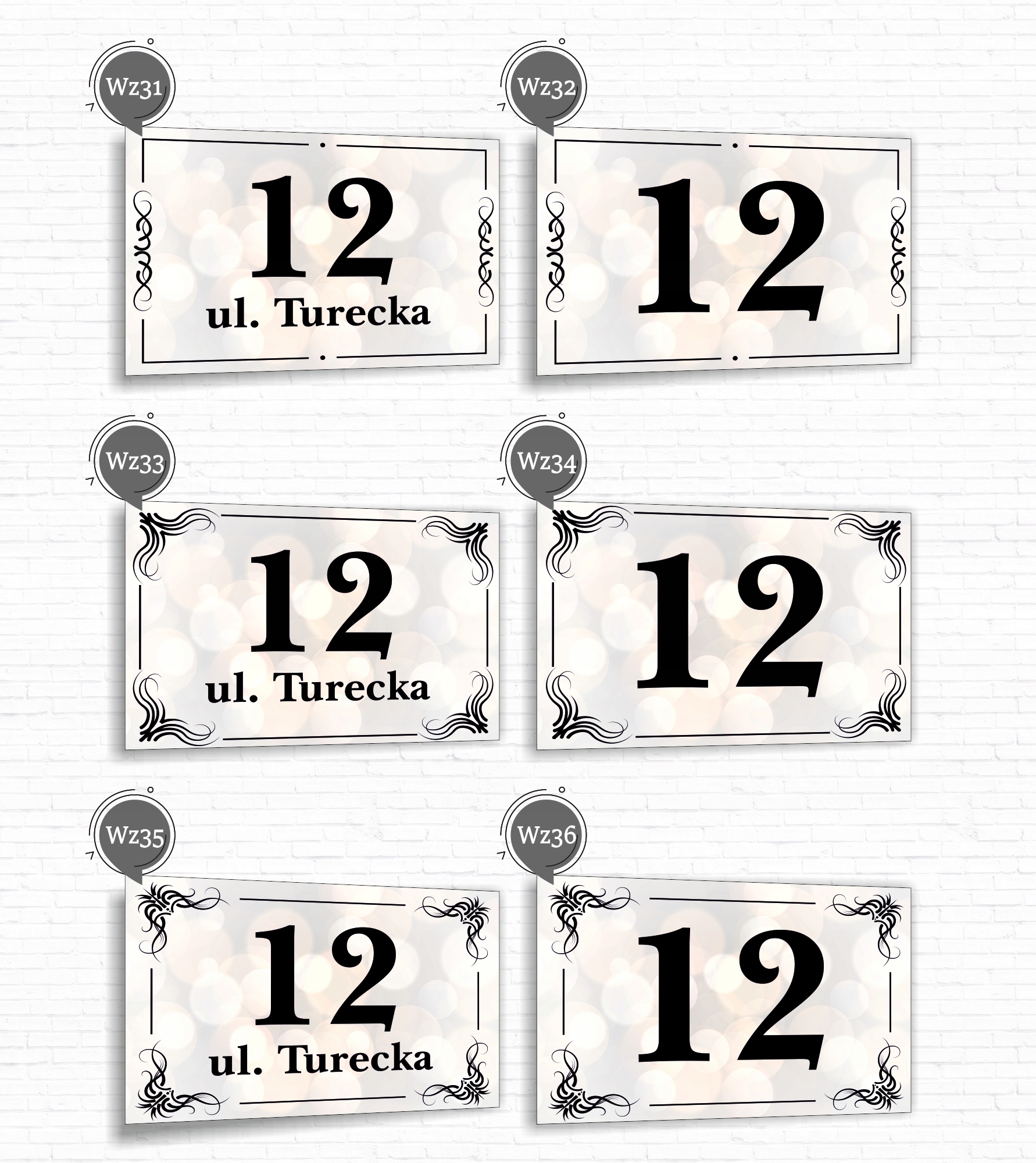 Tabliczka Tablica ADRESOWA ALUMINIOWA Numer domu posesji cyfry ulica 40x30