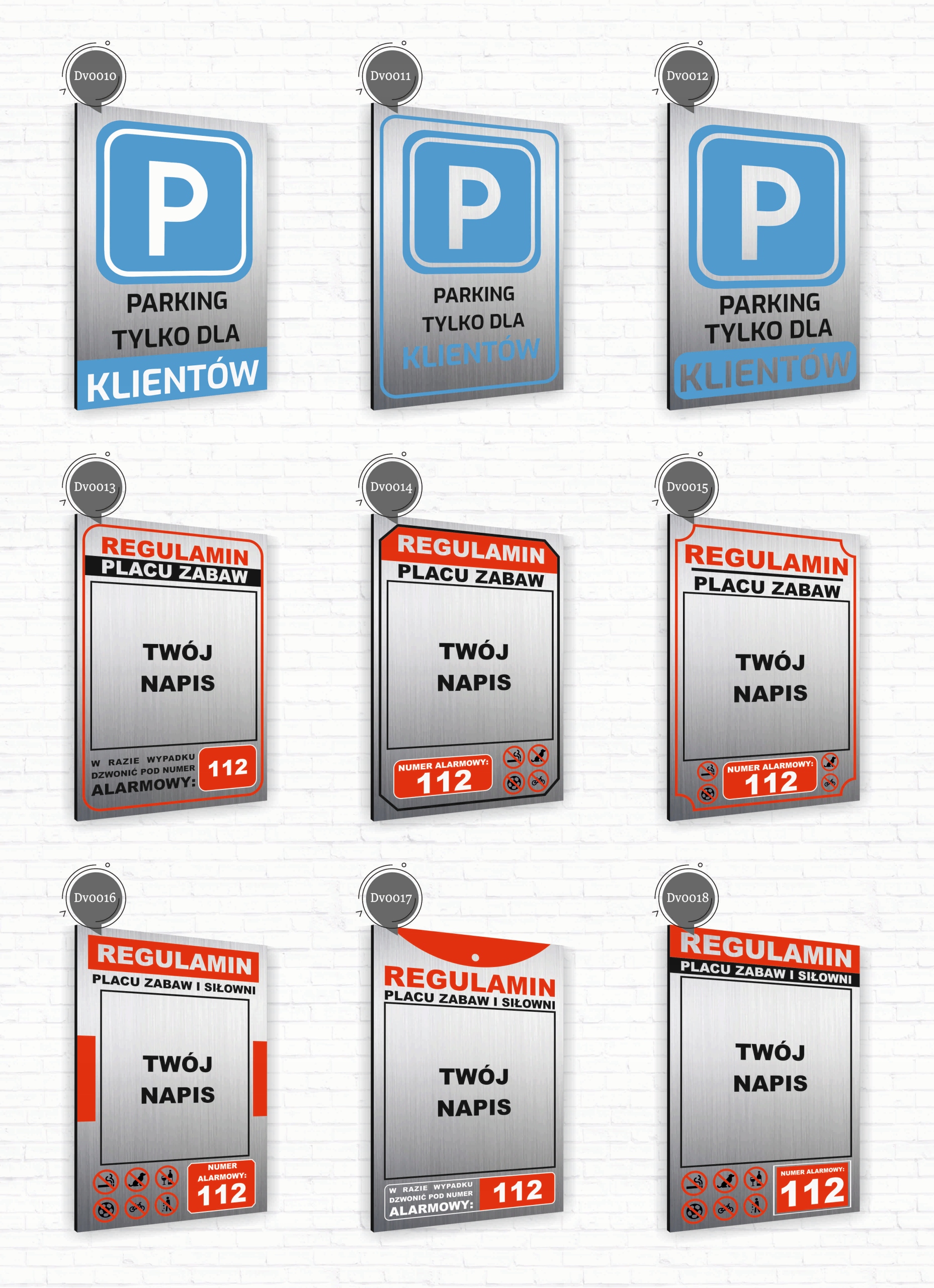 Tabliczka znak informacyjny 40x30 Srebrna PARKING DLA NIEPEŁNOSPRAWNYCH