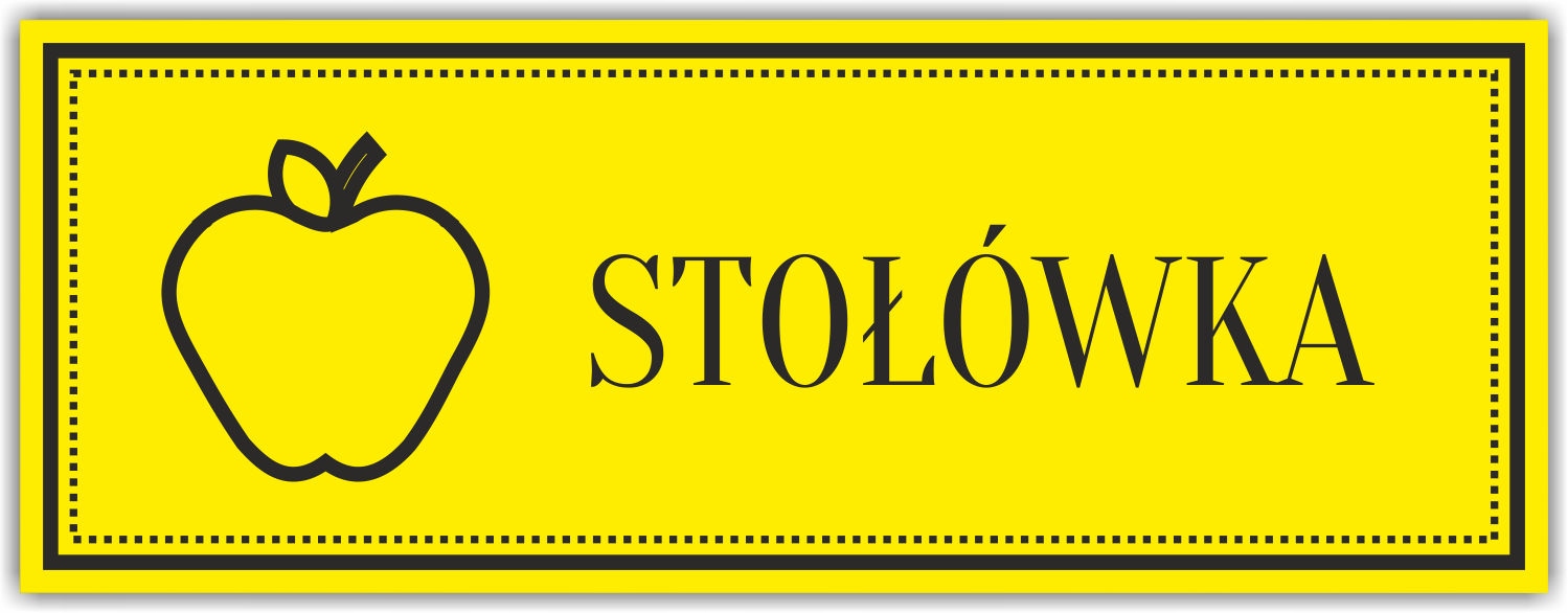Tabliczka nierdzewana grawer STOŁÓWKA