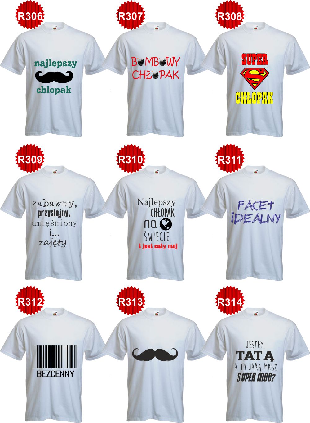 Koszulka T-SHIRT z napisem MAM PIĘKNĄ CÓRKĘ