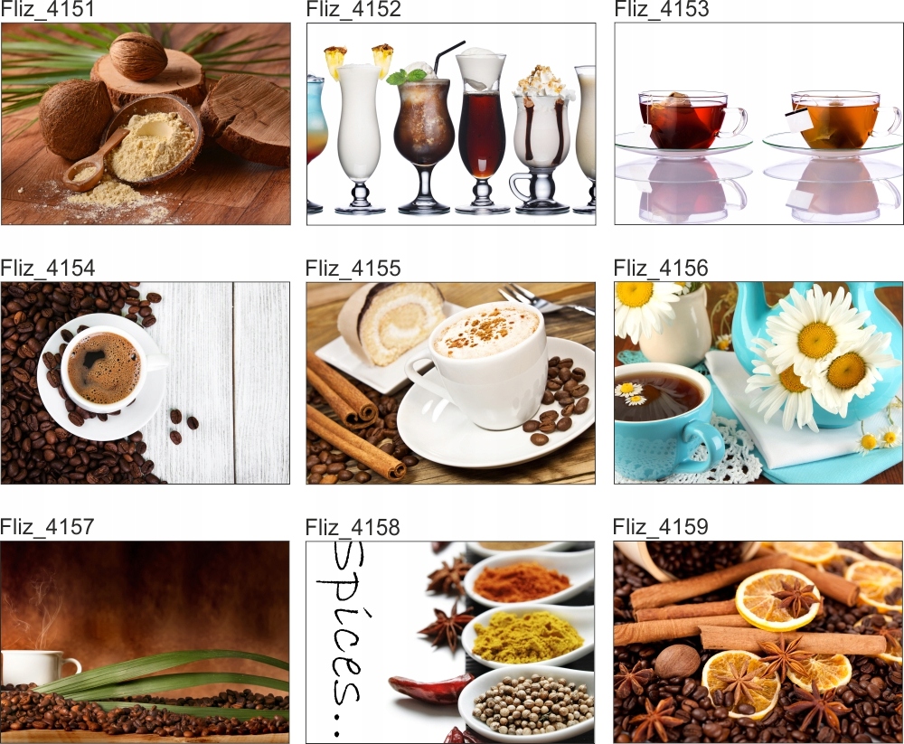 FOTOTAPETA kuchenna ZIARNA KAWY FILIŻANKA 360x240