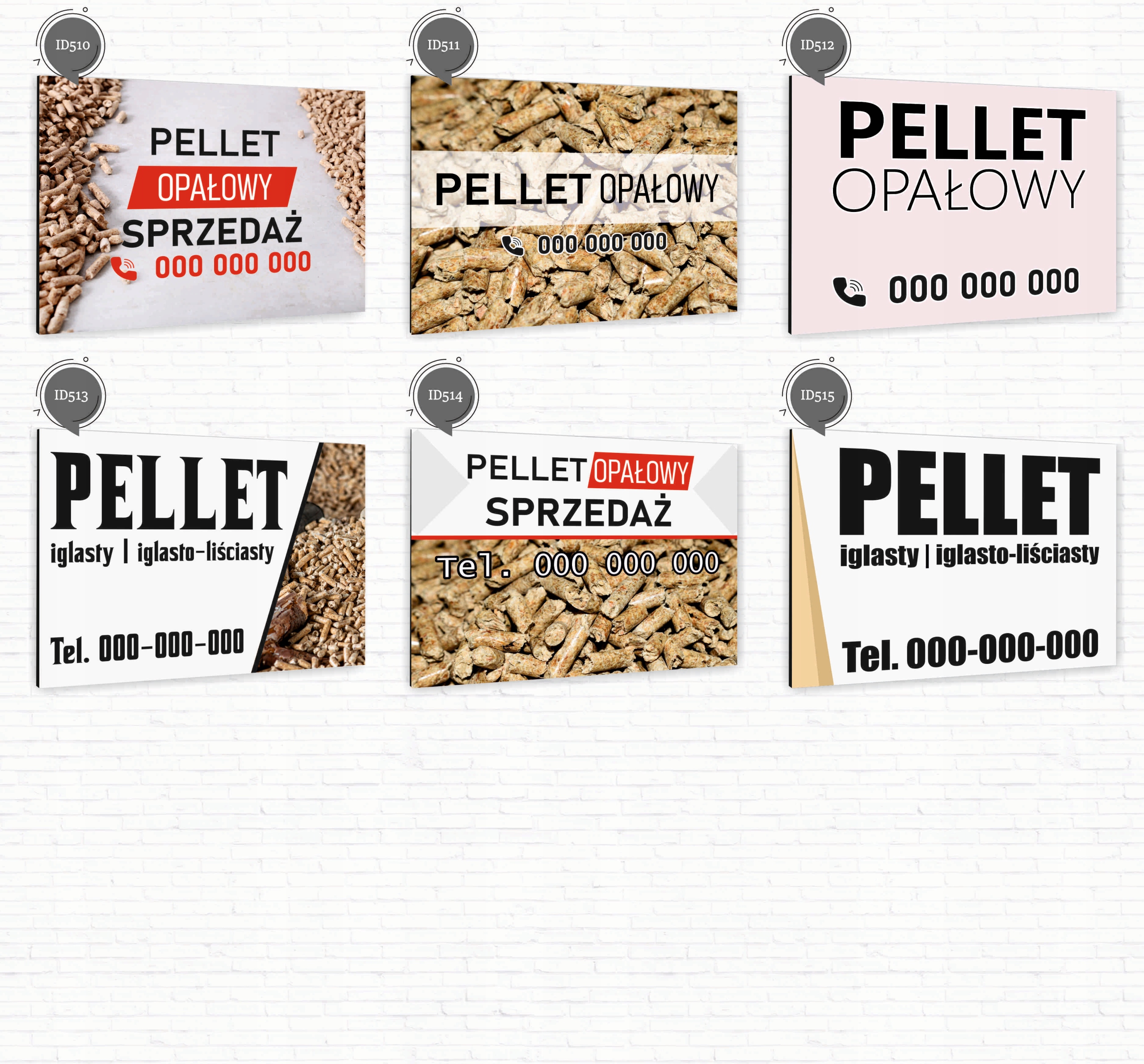 nadruk UV TABLICZKA reklamowa nierdzewna 40x30 PELLET OPAŁOWY sprzedaż