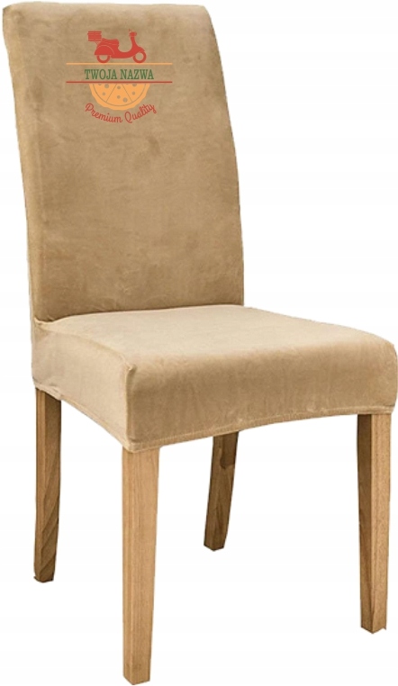 Pokrowiec na krzesło z HAFTEM TWOJA RESTAURACJA personalizowane