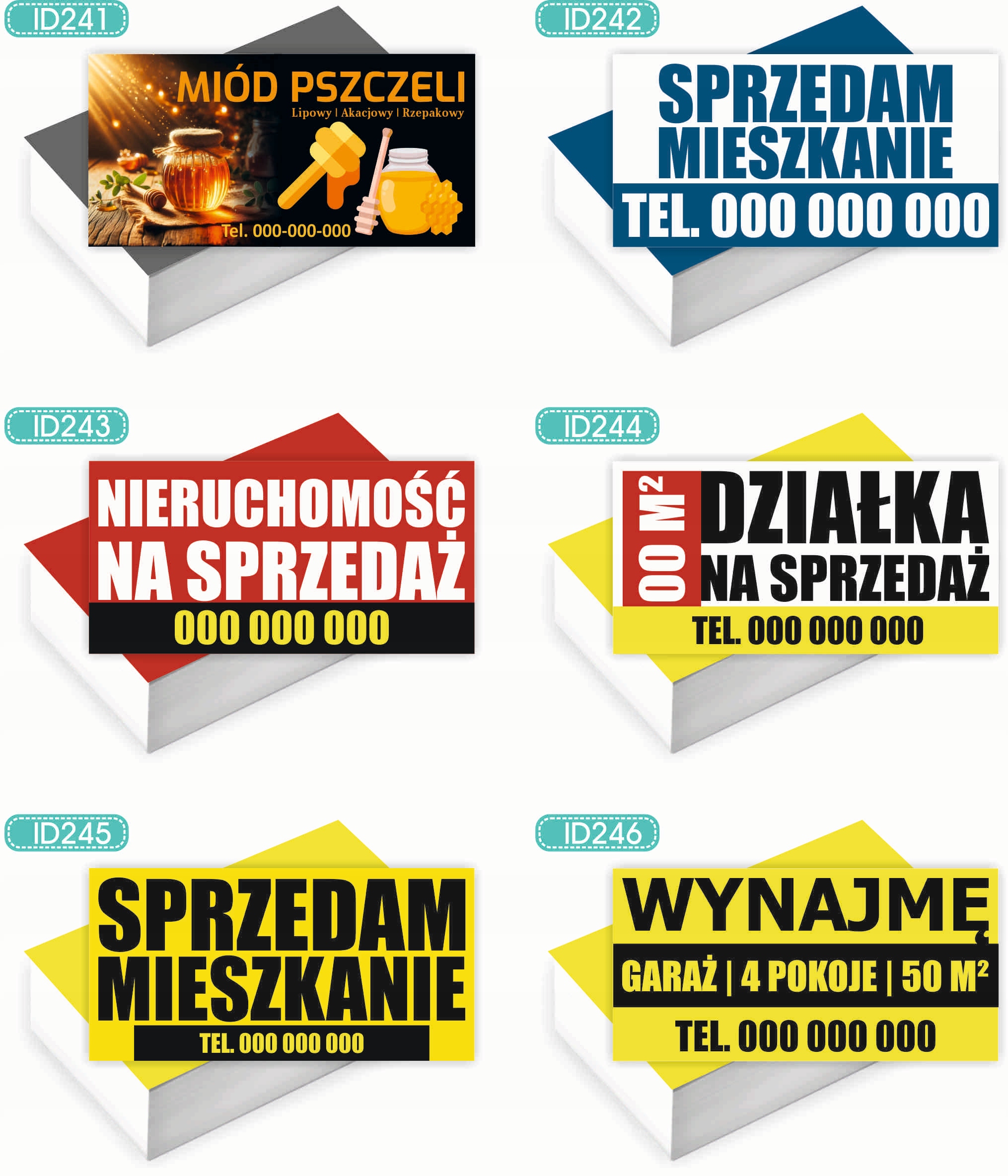 Wizytówki firmowe 200 szt RÓŻNE WZORY do wyboru BURGER CLASSIC