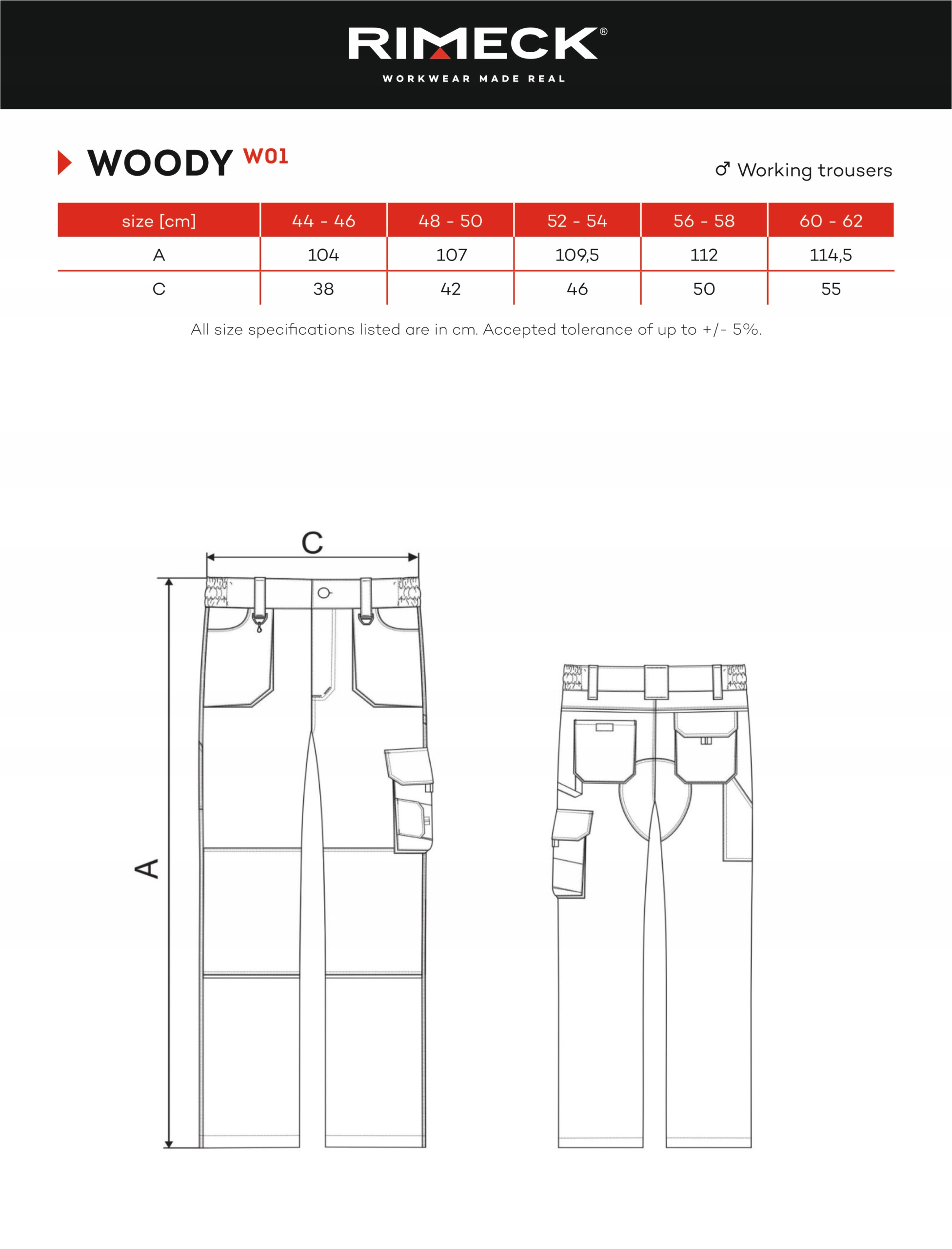 SPODNIE ROBOCZE Z WŁASNYM HAFTEM NADRUKIEM LOGO 10 SZT