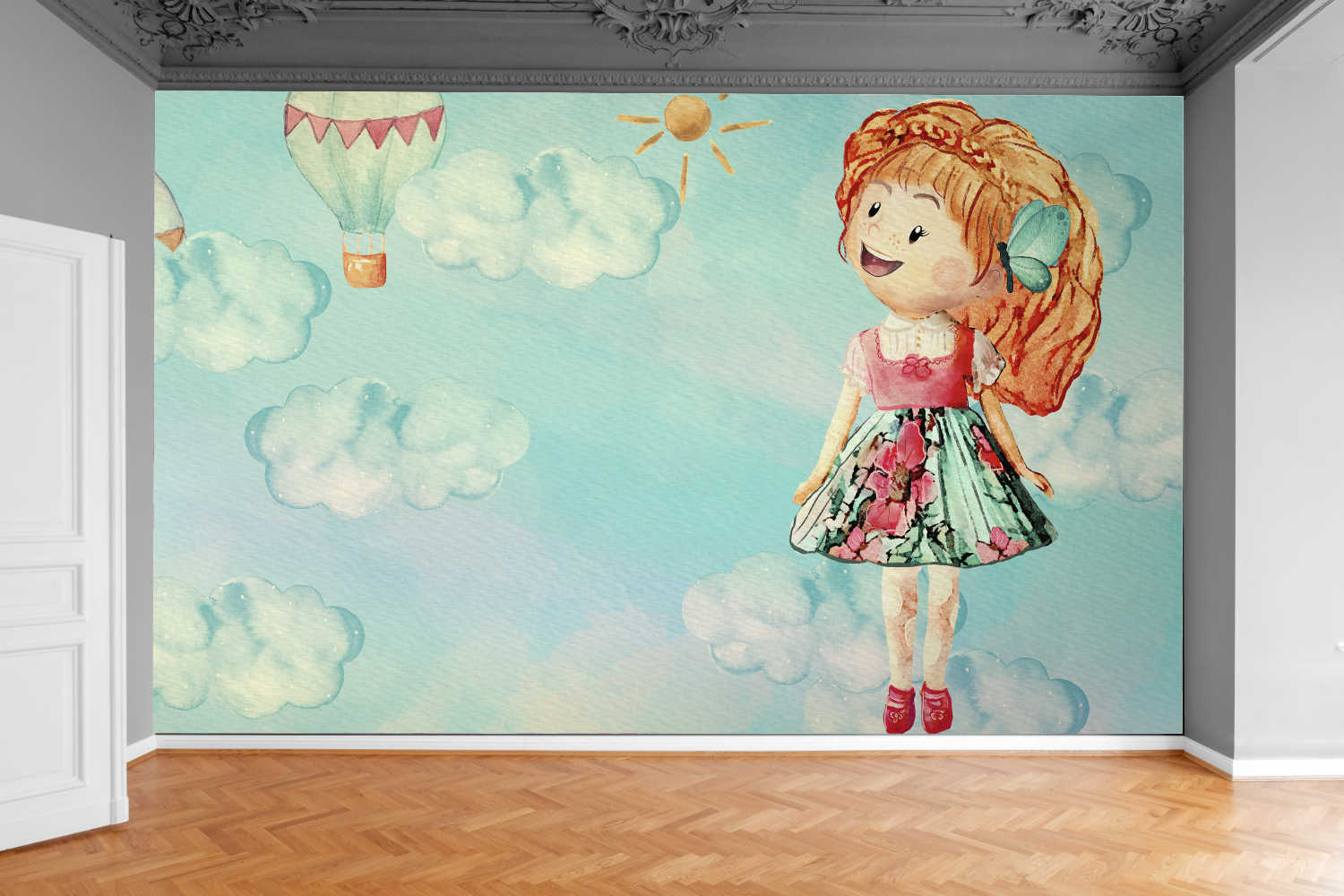 Fototapeta CHMURKI LATAJĄCE BALONY 390x280