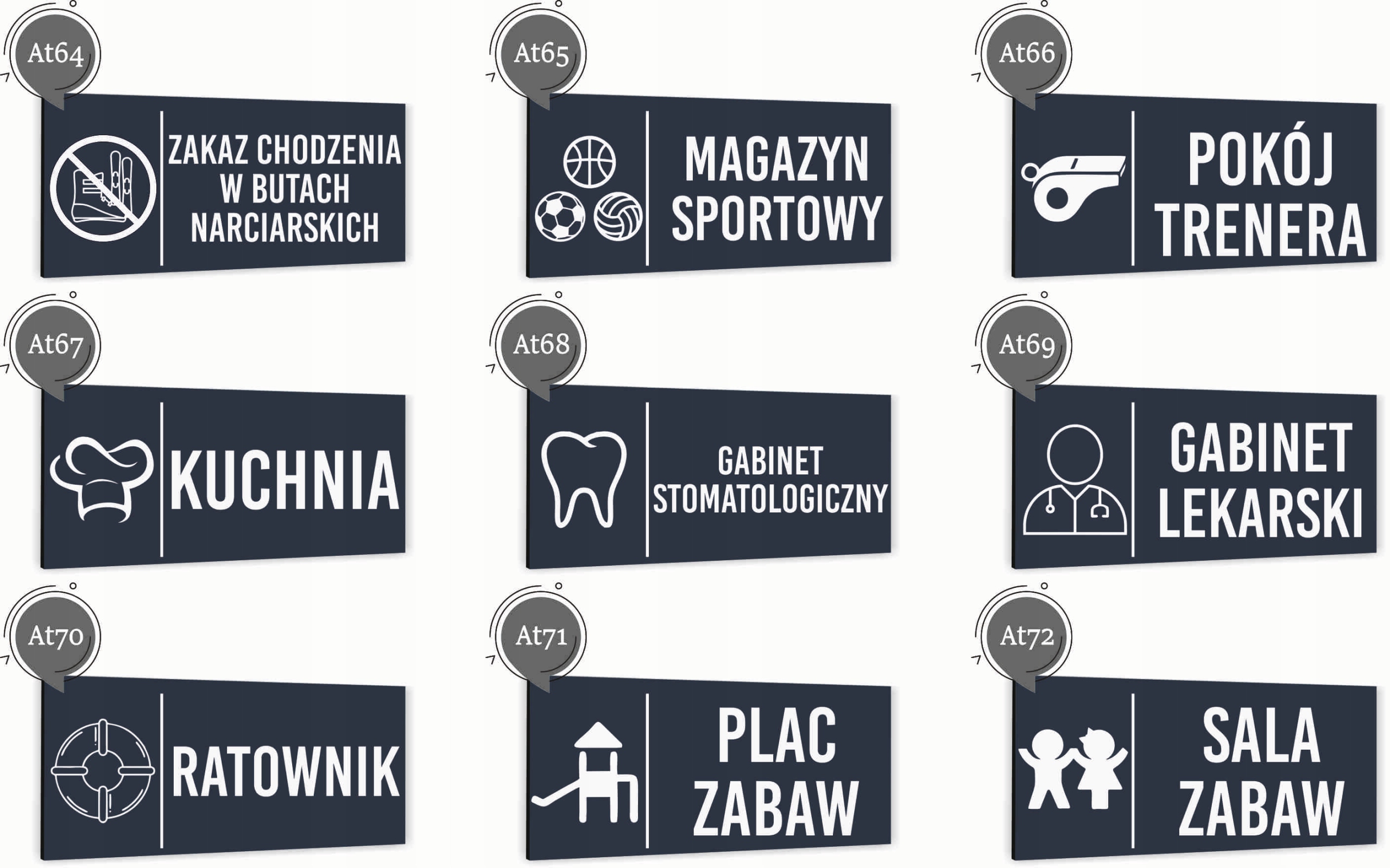 Tabliczka na drzwi SERWEROWNIA Aluminium ATRACYTOWA Nierdzewna NADRUK UV