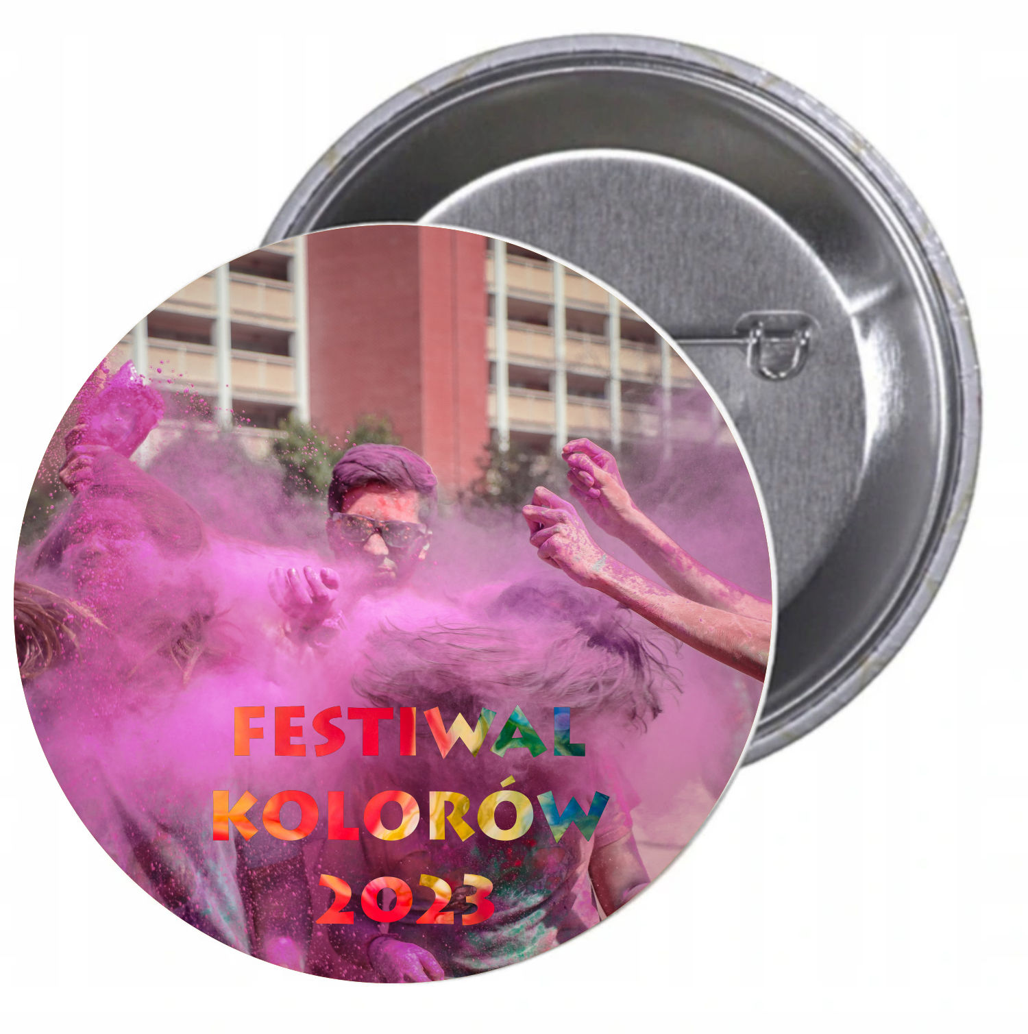 Przypinki buttony FESTIWAL KOLORÓW 2023 TANIO