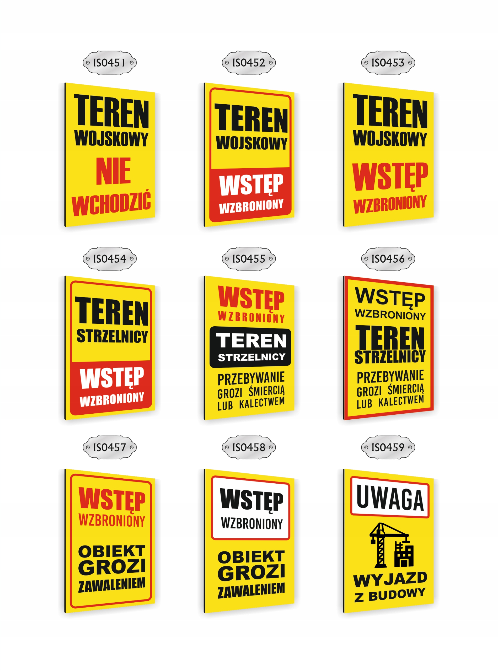 Tabliczka znak informacyjny nadruk DIBOND 40x30 UWAGA MAKSYMALNE OBCIĄŻENIE