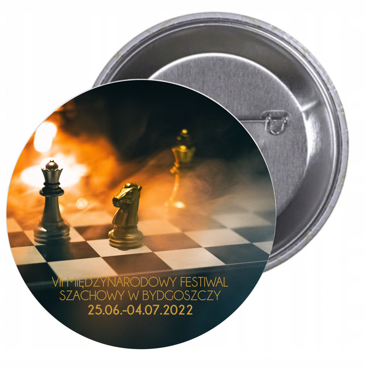 Przypinki buttony TURNIRJ - VII FESTIWAL SZACHÓW