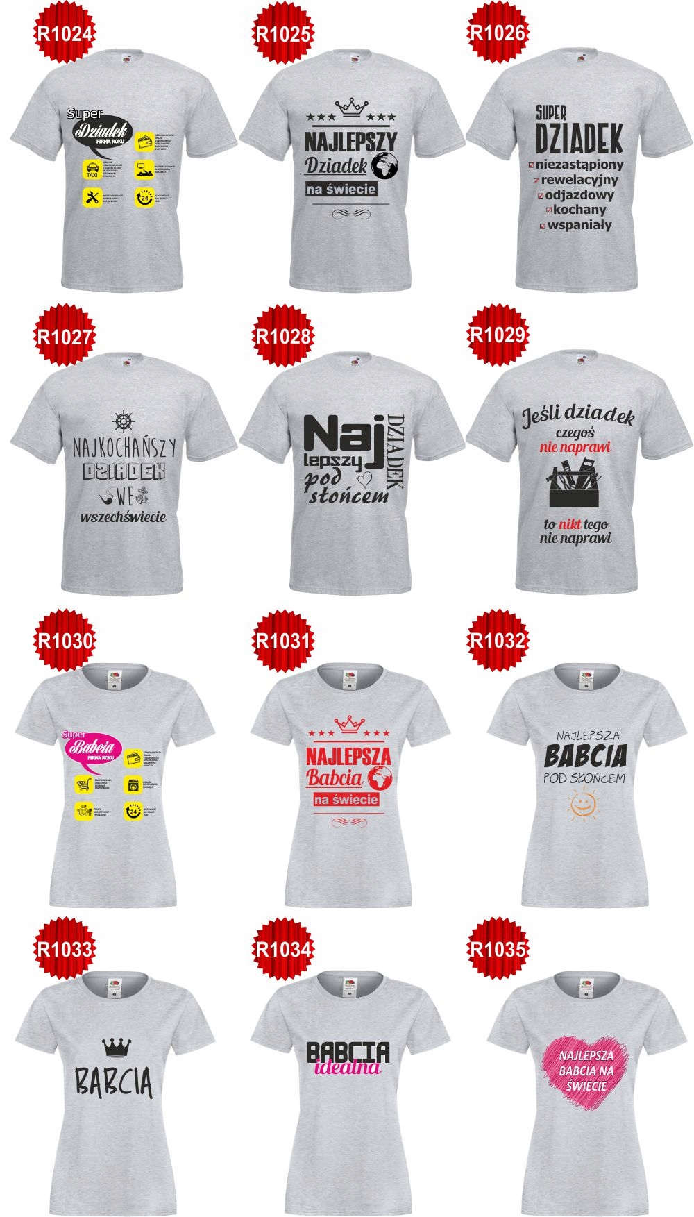 foto Koszulka dla prezent na dzień Babci Dziadka